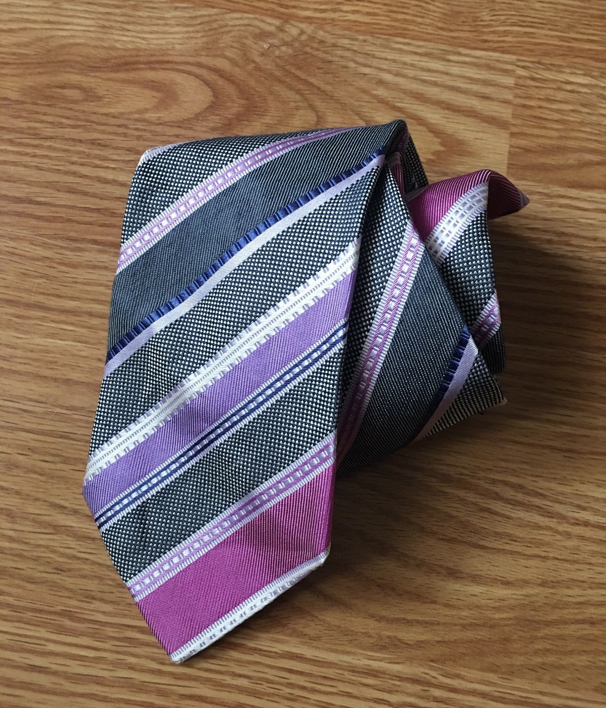 Etro ETRO Milano Stripped Italy Silk Mens Tie Size ONE SIZE - 1 Thumbnail