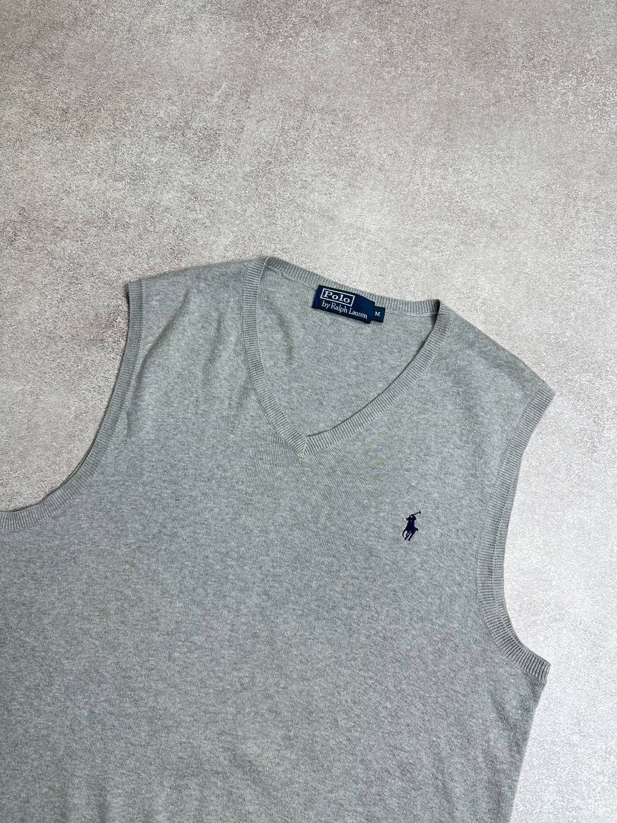 Polo Ralph Lauren Vintage Polo Ralph Lauren Knit Gray Mens Vest Old Money M Size US M / EU 48-50 / 2 - 3 Thumbnail