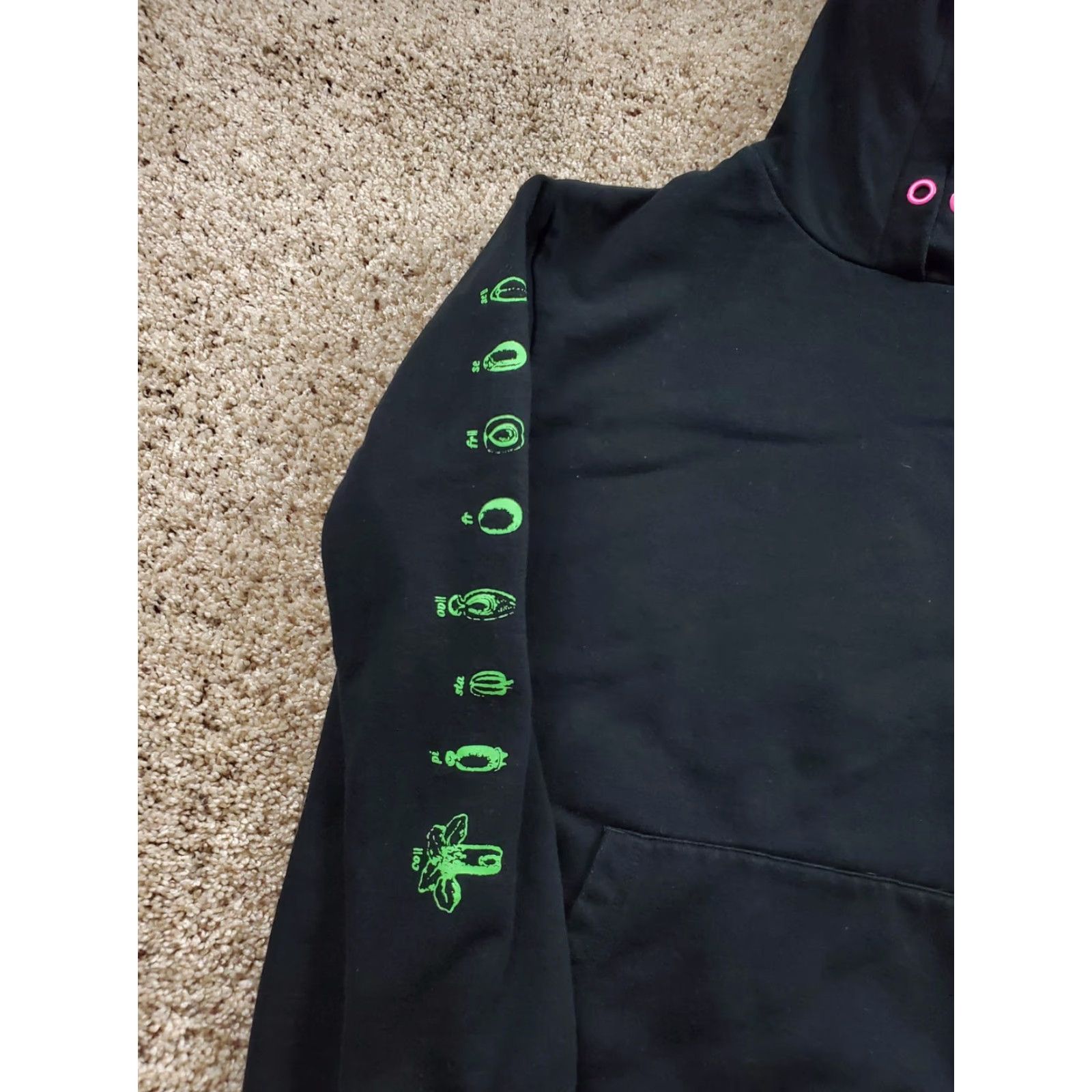 Vintage Vitriol Hoodie Mens Small Black Graphic Print Pullover Sweatshirt Size US S / EU 44-46 / 1 - 3 Thumbnail