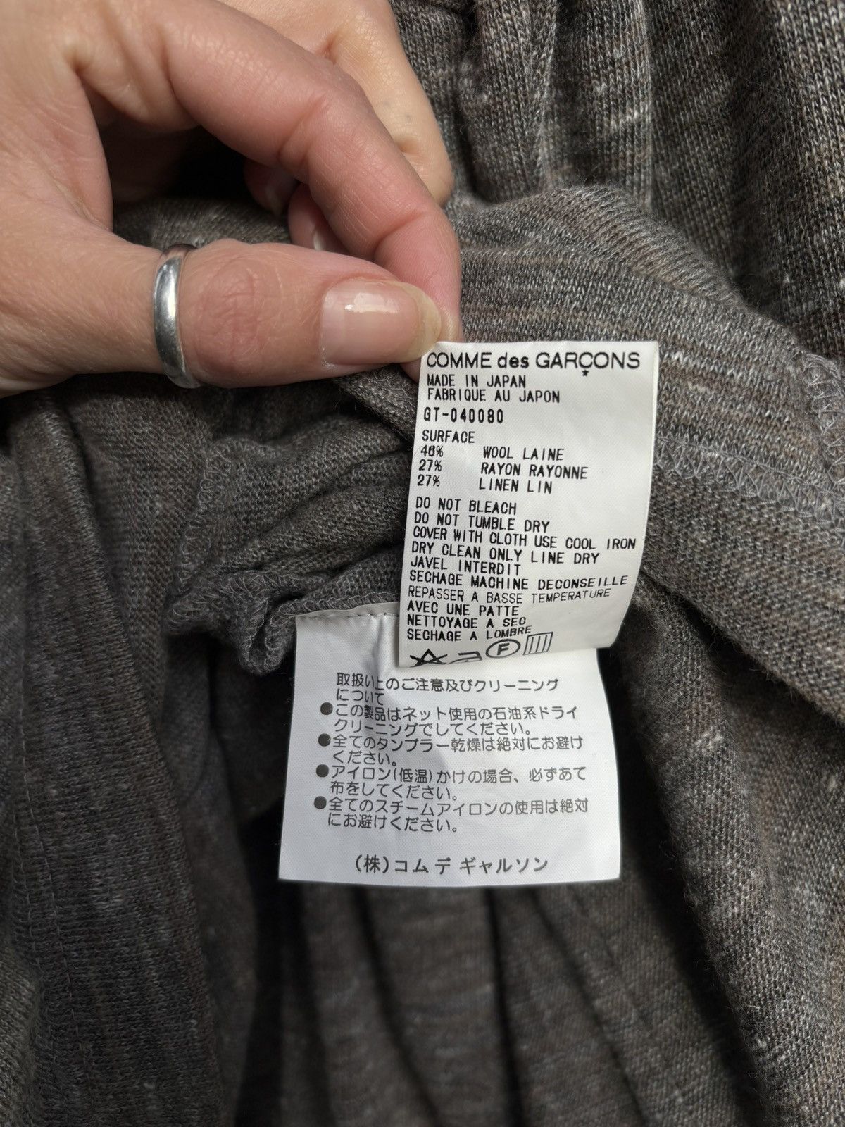 Comme des Garcons 1998 asymmetrical two piece sweater Size M / US 6-8 / IT 42-44 - 7 Thumbnail