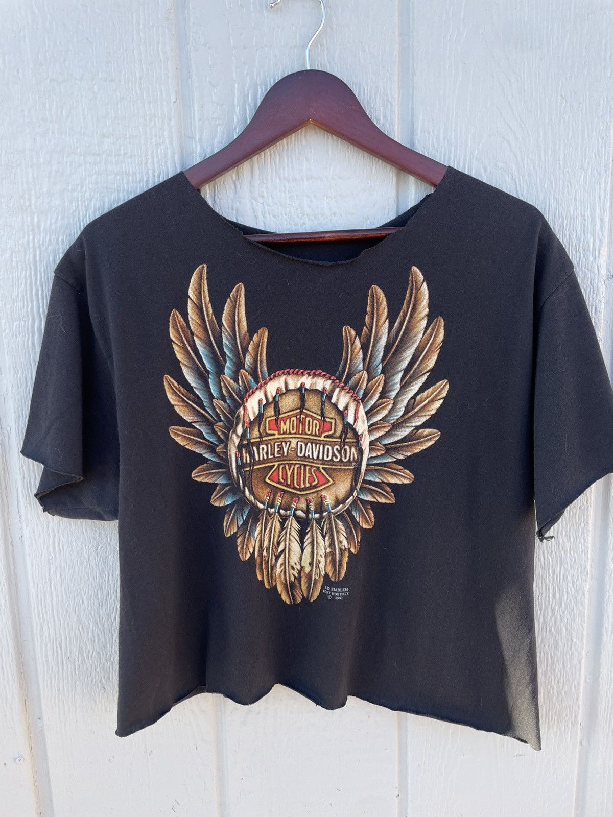 Harley Davidson Vintage 1991 Women’s Harley Davidson 3D Emblem Large 21 X 20 Size L / US 10 / IT 46 - 1 Thumbnail