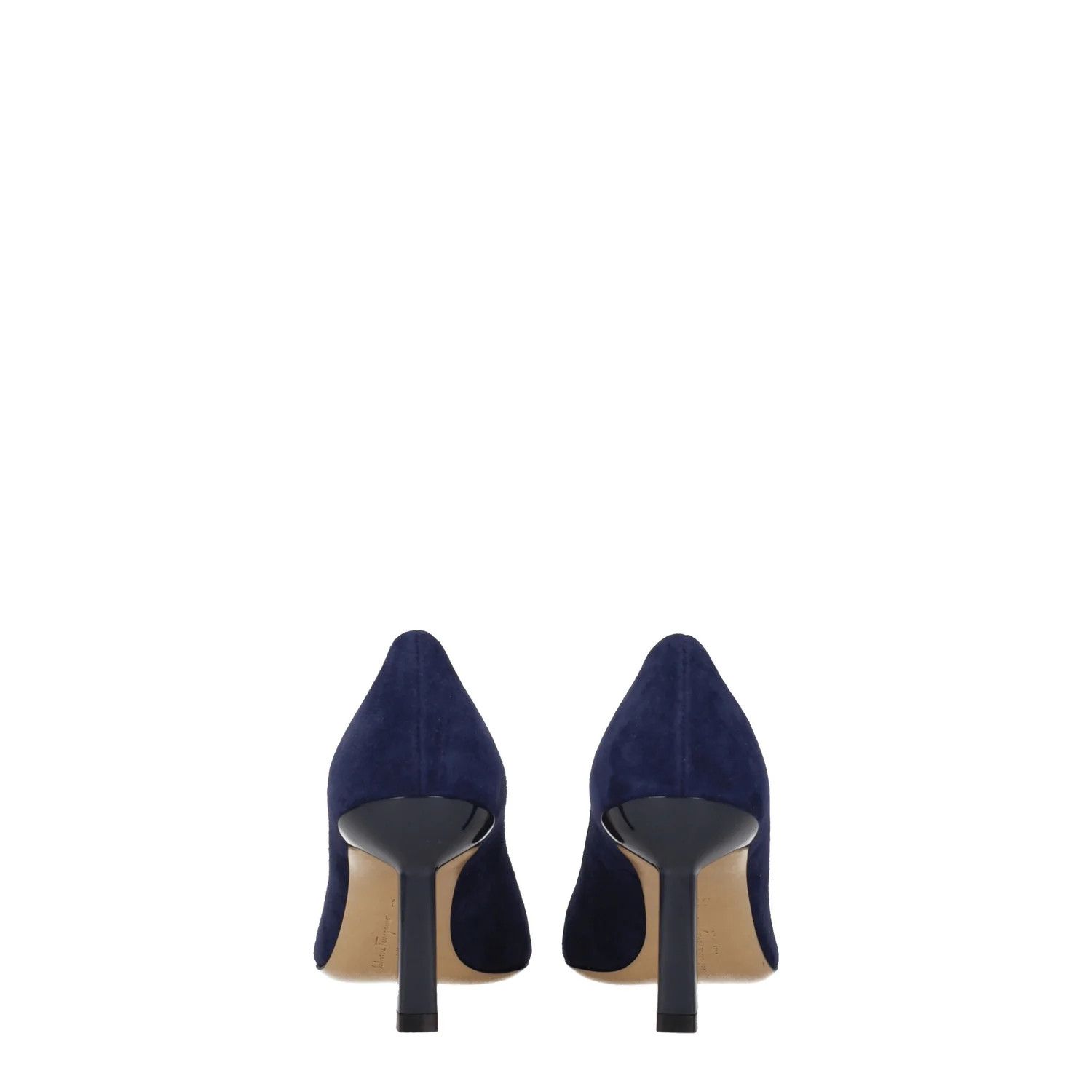 Salvatore Ferragamo ob1o1e1224 Suede Pumps in Navy Blue Size US 5.5 / IT 35.5 - 5 Thumbnail