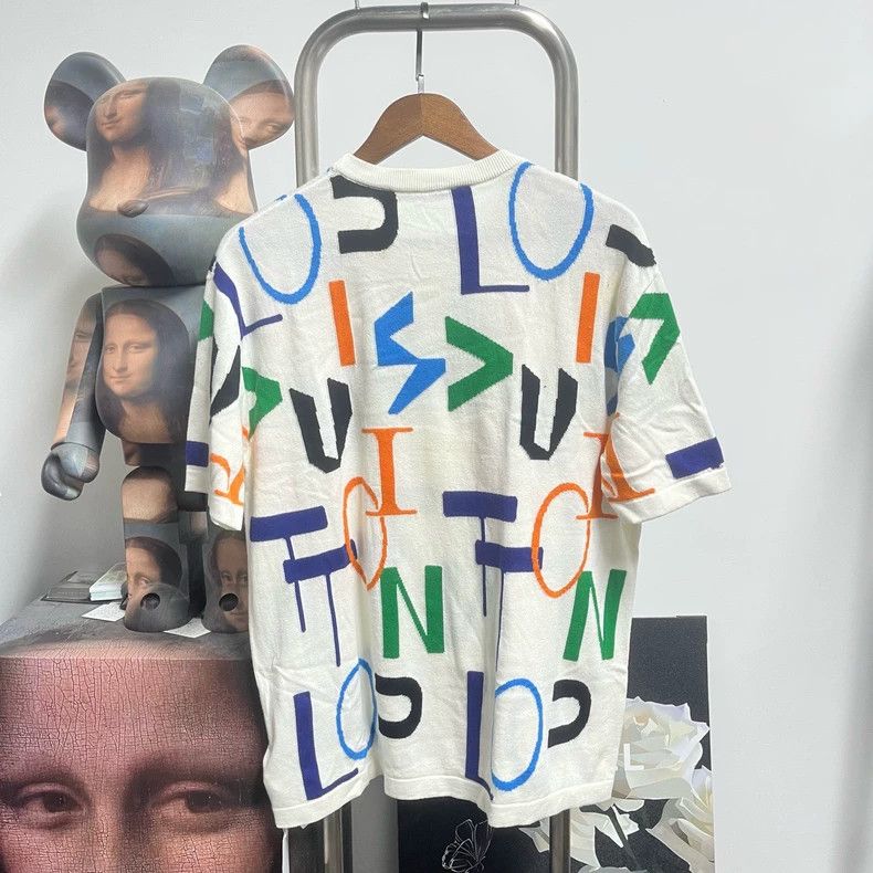 Louis Vuitton Louis Vuitton Full printed bullet-screen knit short sleeves Size US M / EU 48-50 / 2 - 2 Thumbnail
