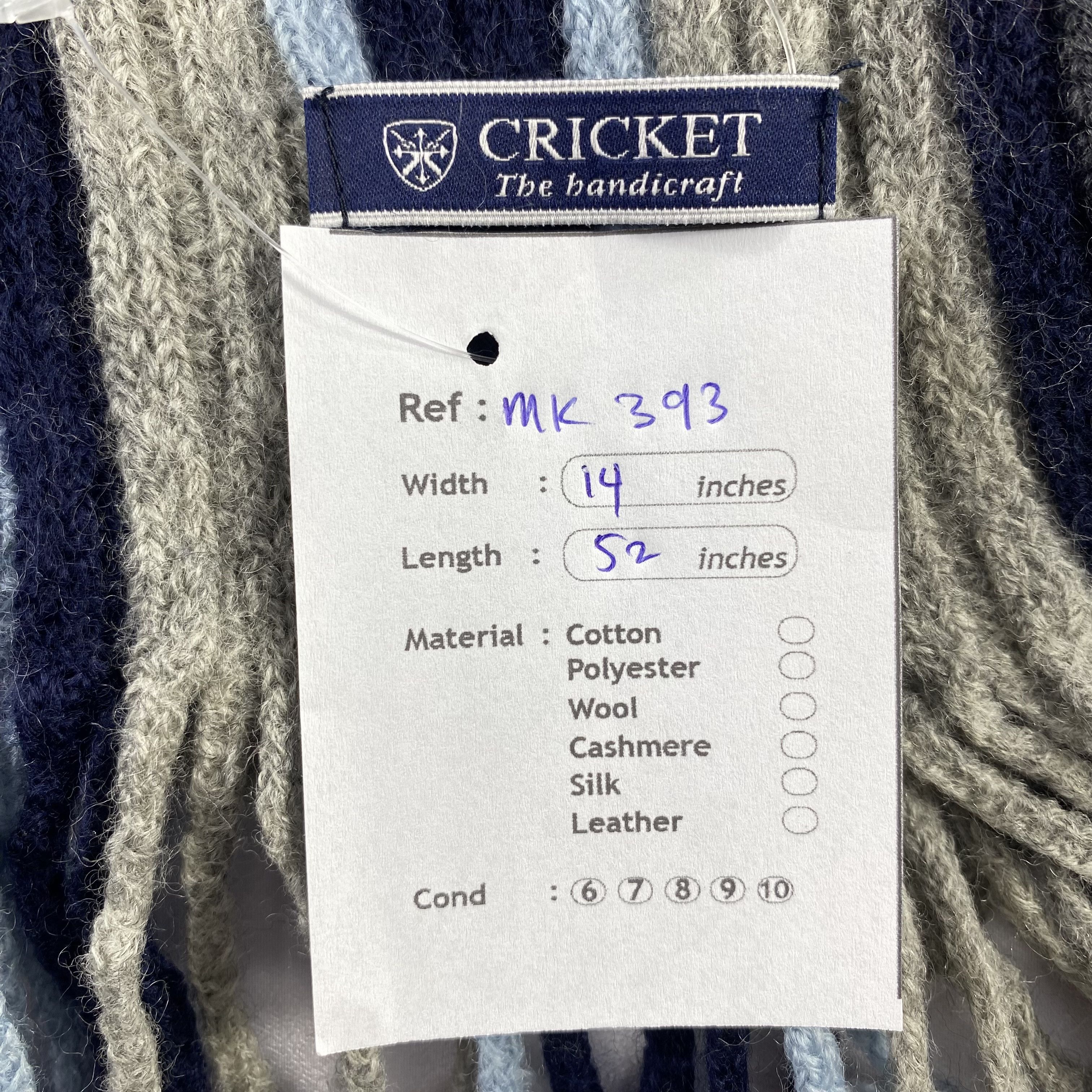 Other Cricket Stripe Scarf Neck Wrap Muffler Size ONE SIZE - 5 Thumbnail