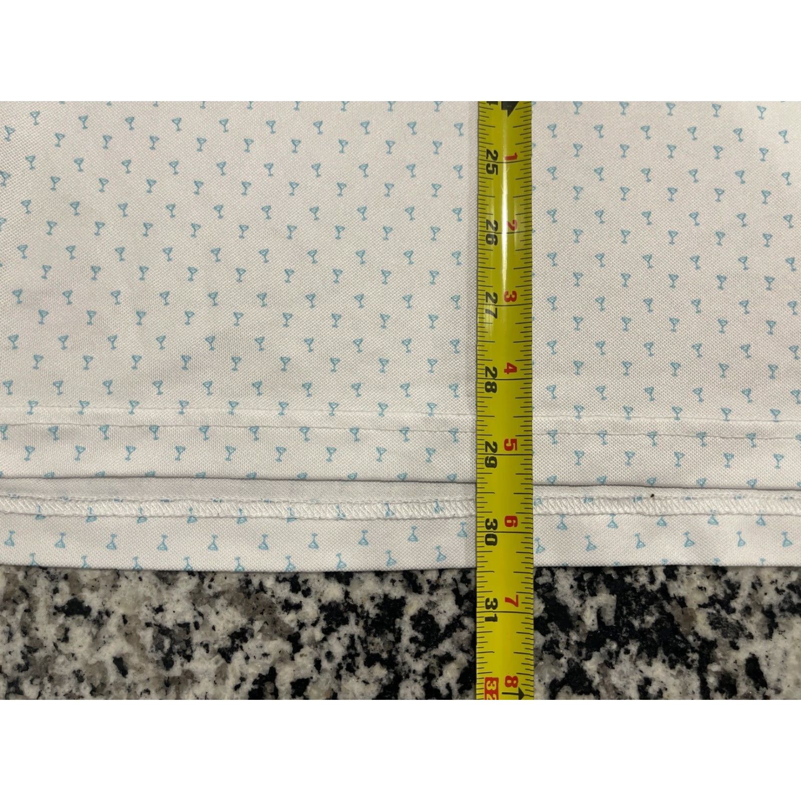 Vintage Straight Down Polo Shirt Mens Sz XL Pullover White Geometric Print Drink Glasses Embroidered Logo Size US XL / EU 56 / 4 - 2 Thumbnail