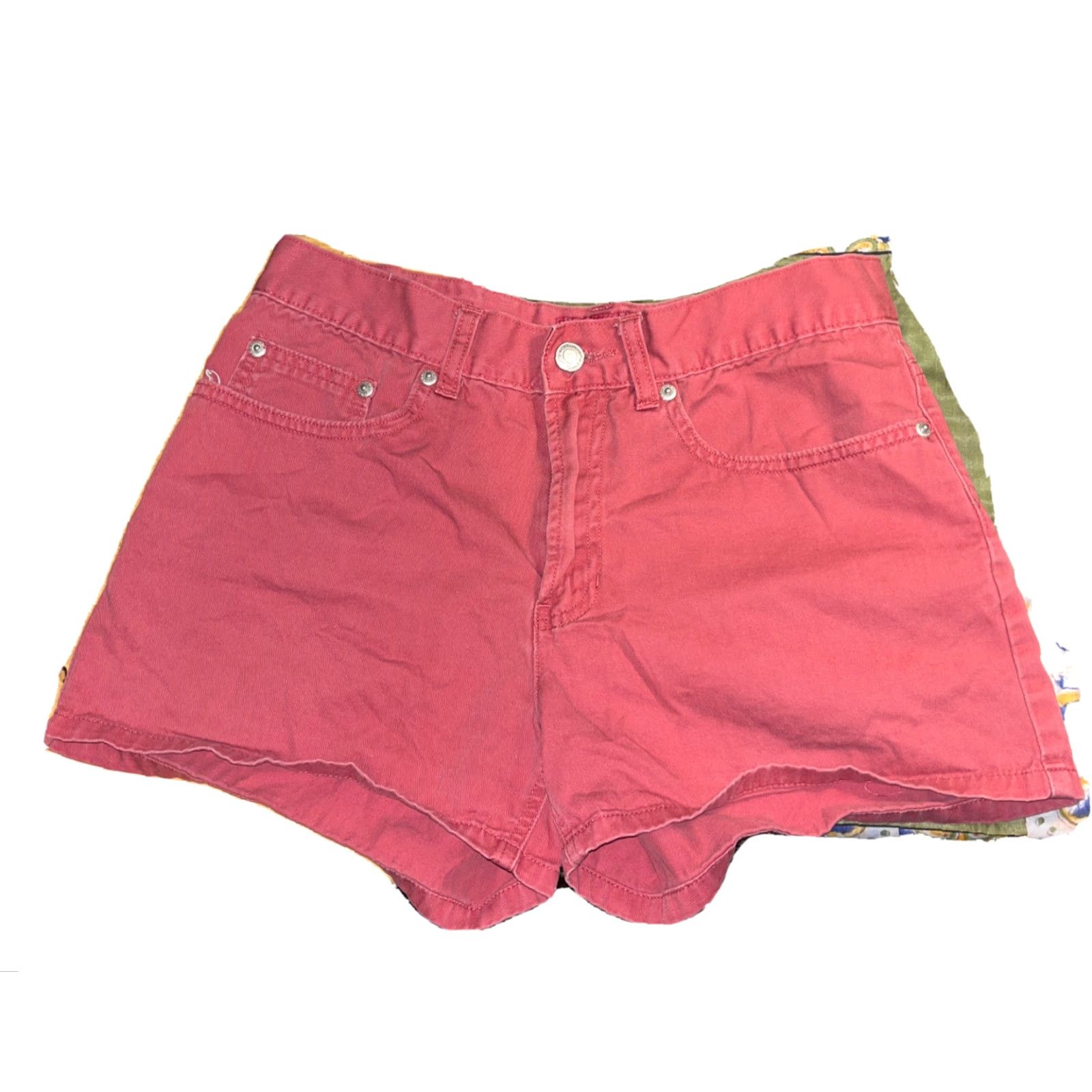 Old Navy Old Navy Women's Cotton Shorts Size 6 Red Denim Chino Casual Summer Spring Fall Size 28" / US 6 / IT 42 - 2 Thumbnail
