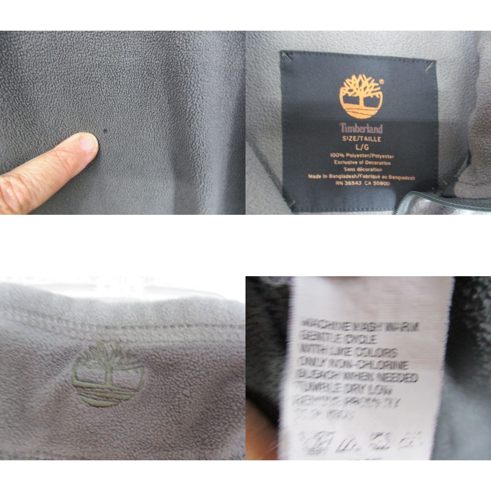 Timberland Timberland Sweater Large Men's Gray Black 1/4 Zip Fleece Pullover Outdoors Size US L / EU 52-54 / 3 - 8 Thumbnail