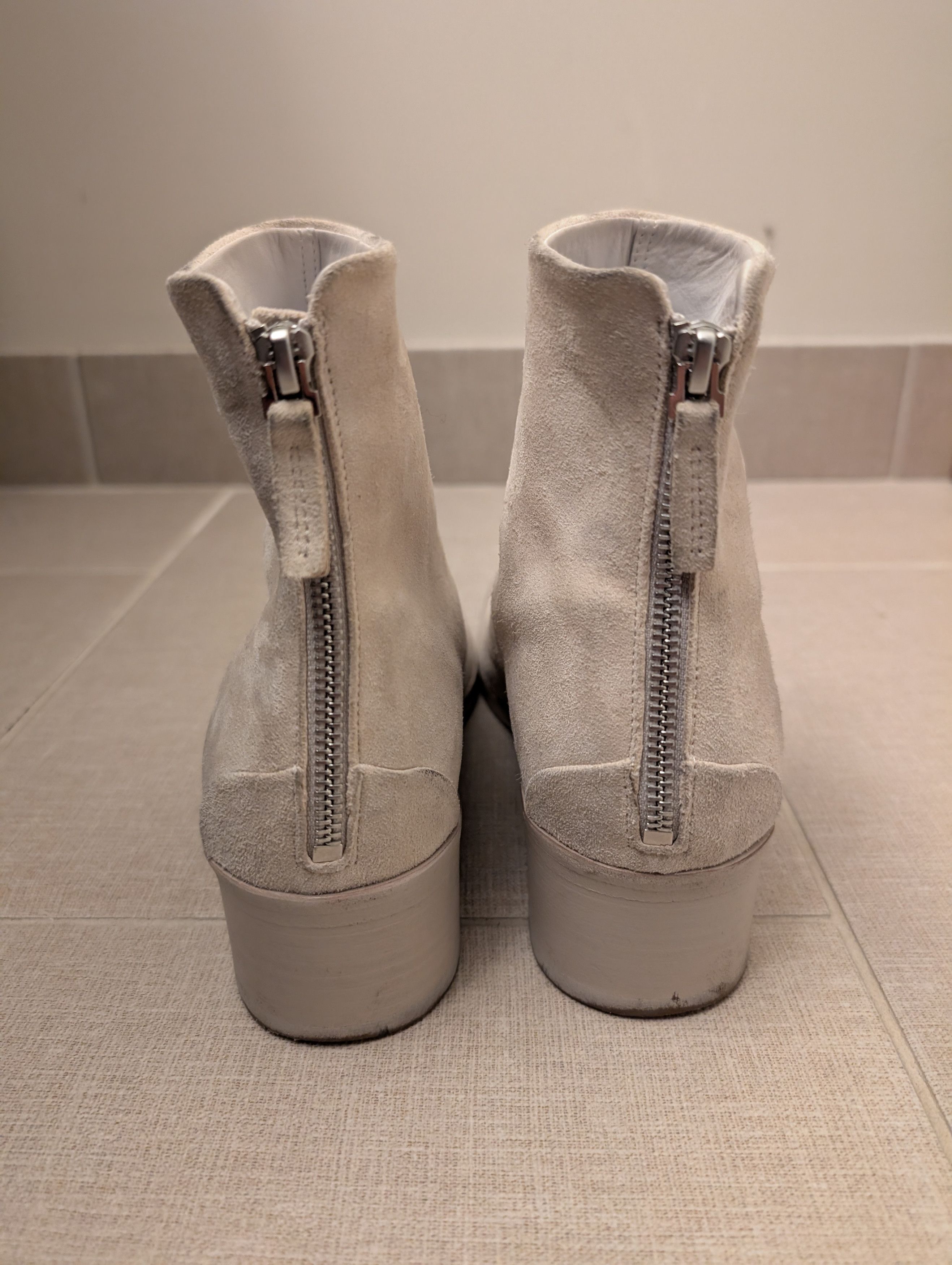 Marsell Marsell Grey Suede Zip-Up Ankle Boots Size US 6.5 / EU 39-40 - 3 Thumbnail