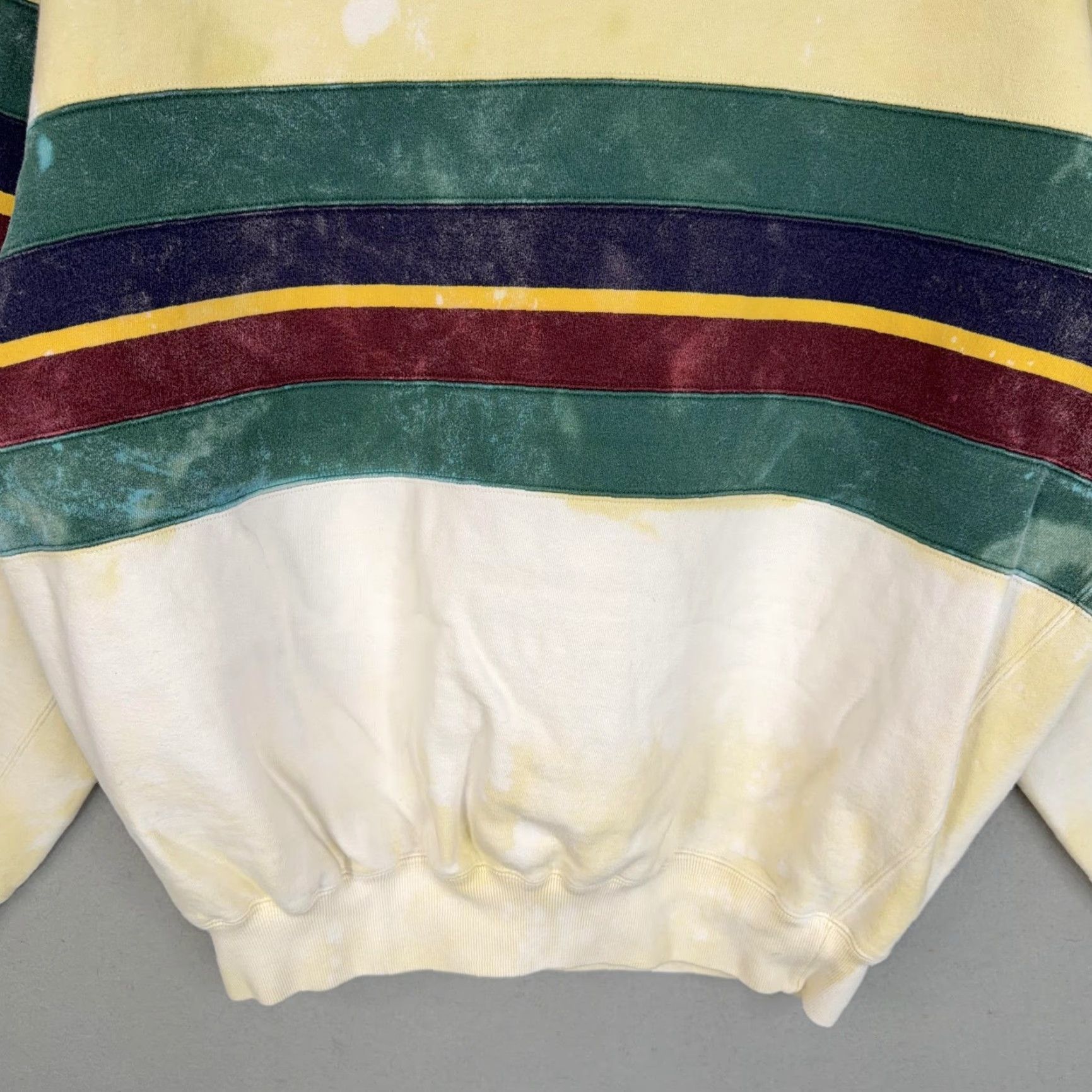 Polo Ralph Lauren VINTAGE Polo Ralph Lauren Sweatshirt Mens Large Cream Striped Turtleneck 90s Size US L / EU 52-54 / 3 - 3 Thumbnail