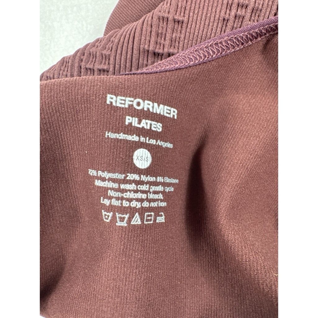 Free People New! Women's Reformer Pilates Sports Bra XS/S Maroon Size ONE SIZE - 4 Thumbnail