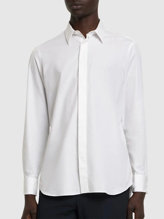 Lardini o1lsvrm0425 Cotton Shirt in White Size US XL / EU 56 / 4 - 3 Thumbnail