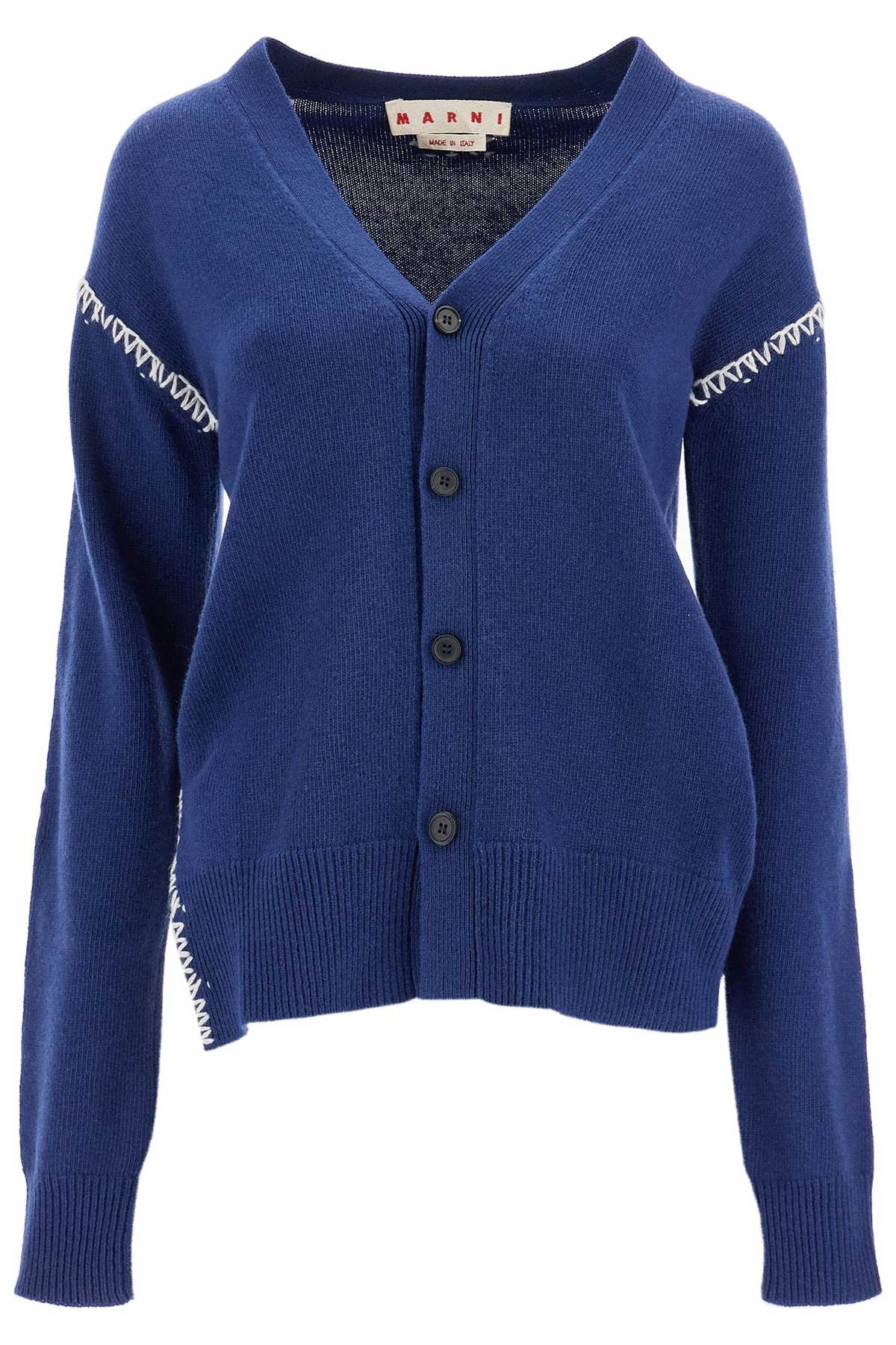 Marni MARNI Cardigan With Stitching Details Size S / US 4 / IT 40 - 1 Thumbnail