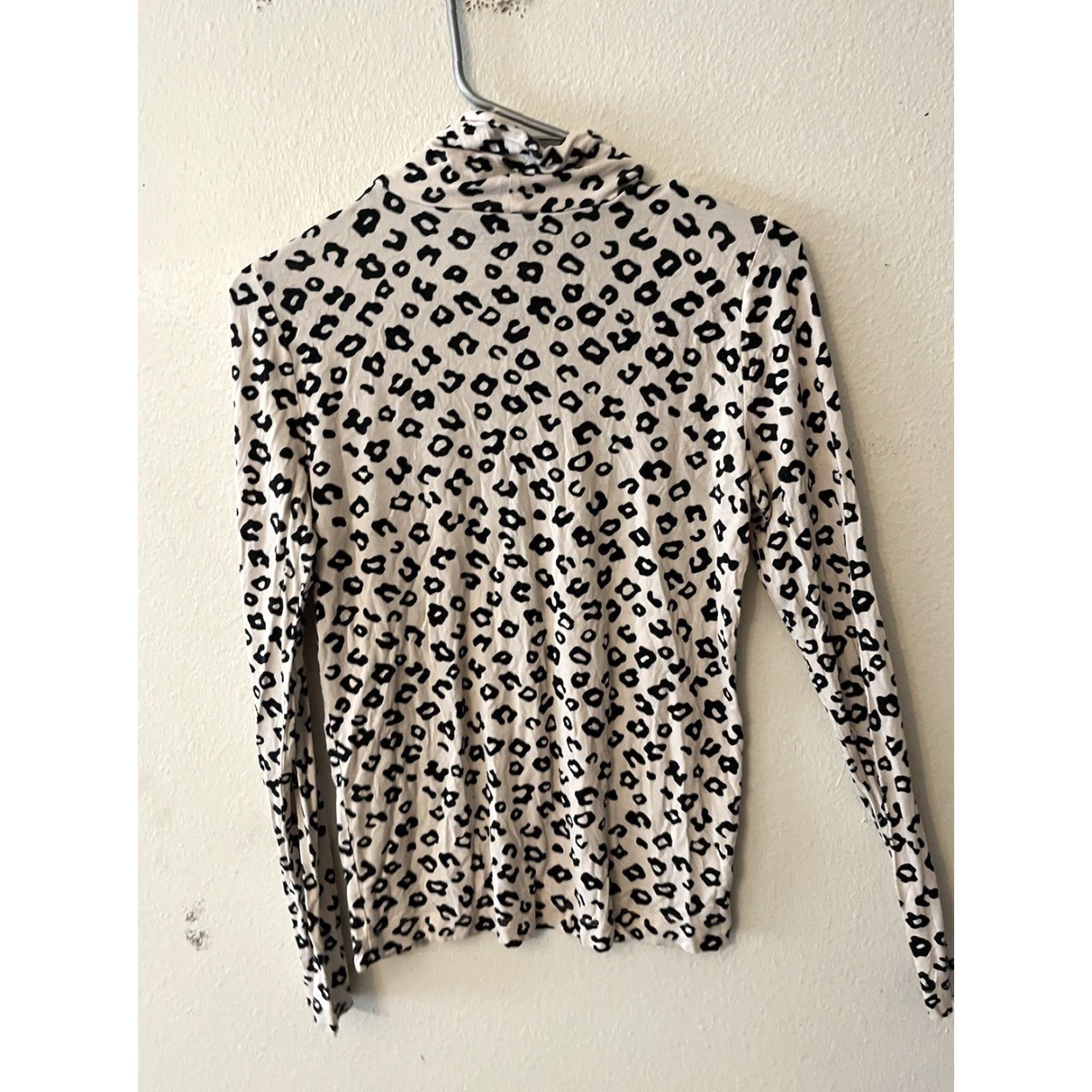 Loft VINTAGE Loft Womens Sweater Pullover Leopard Cheetah Animal Print Size Small Mock Neck Size S / US 4 / IT 40 - 3 Thumbnail