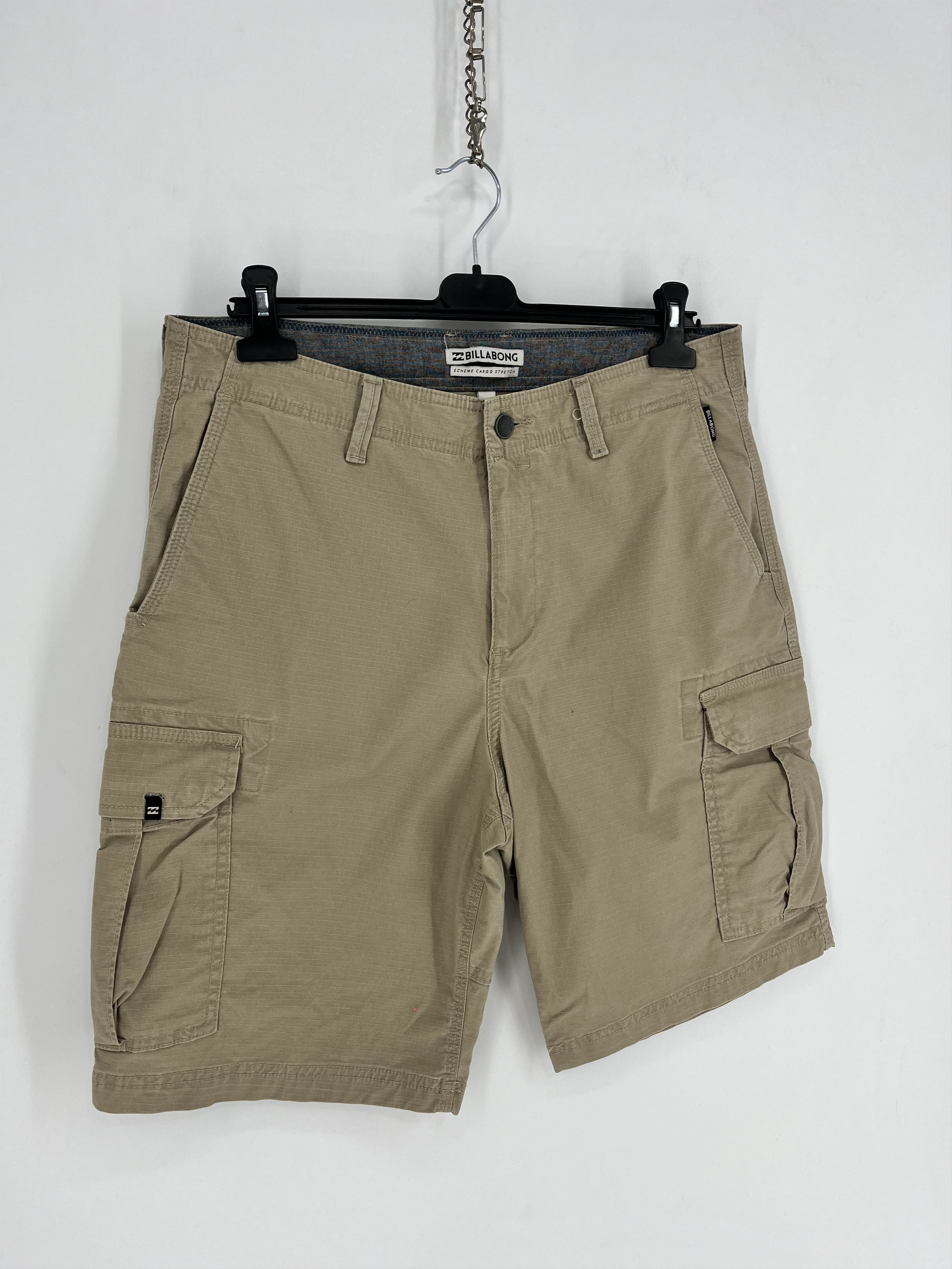 Billabong × Vintage Crazy Vintage Y2K Billabong Cargo Shorts Baggy Skater Grunge Size US 33 - 1 Thumbnail
