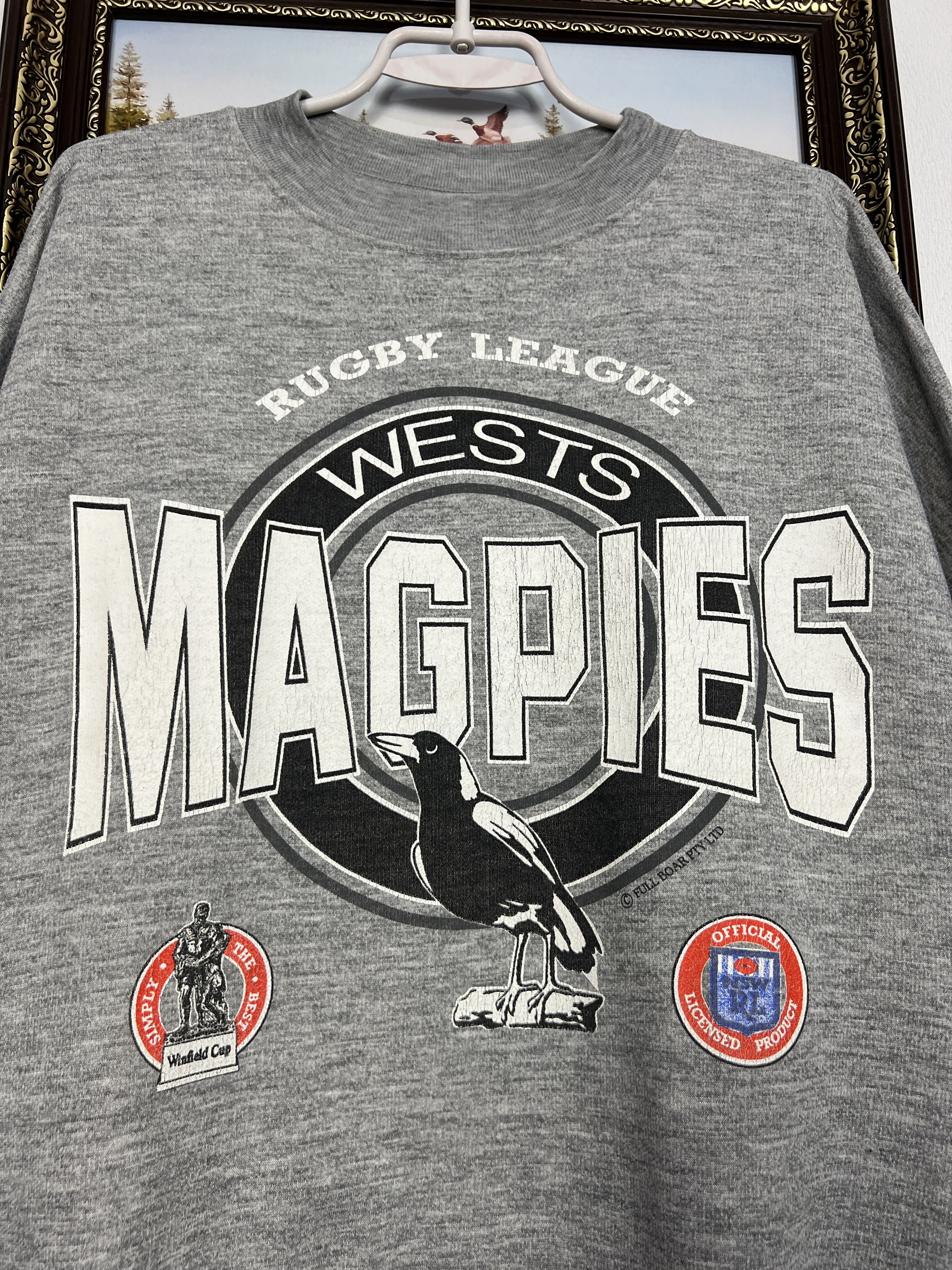 Vintage Vintage Western Suburbs Magpies Rugby Sweatshirt Crewneck Size US XL / EU 56 / 4 - 3 Thumbnail