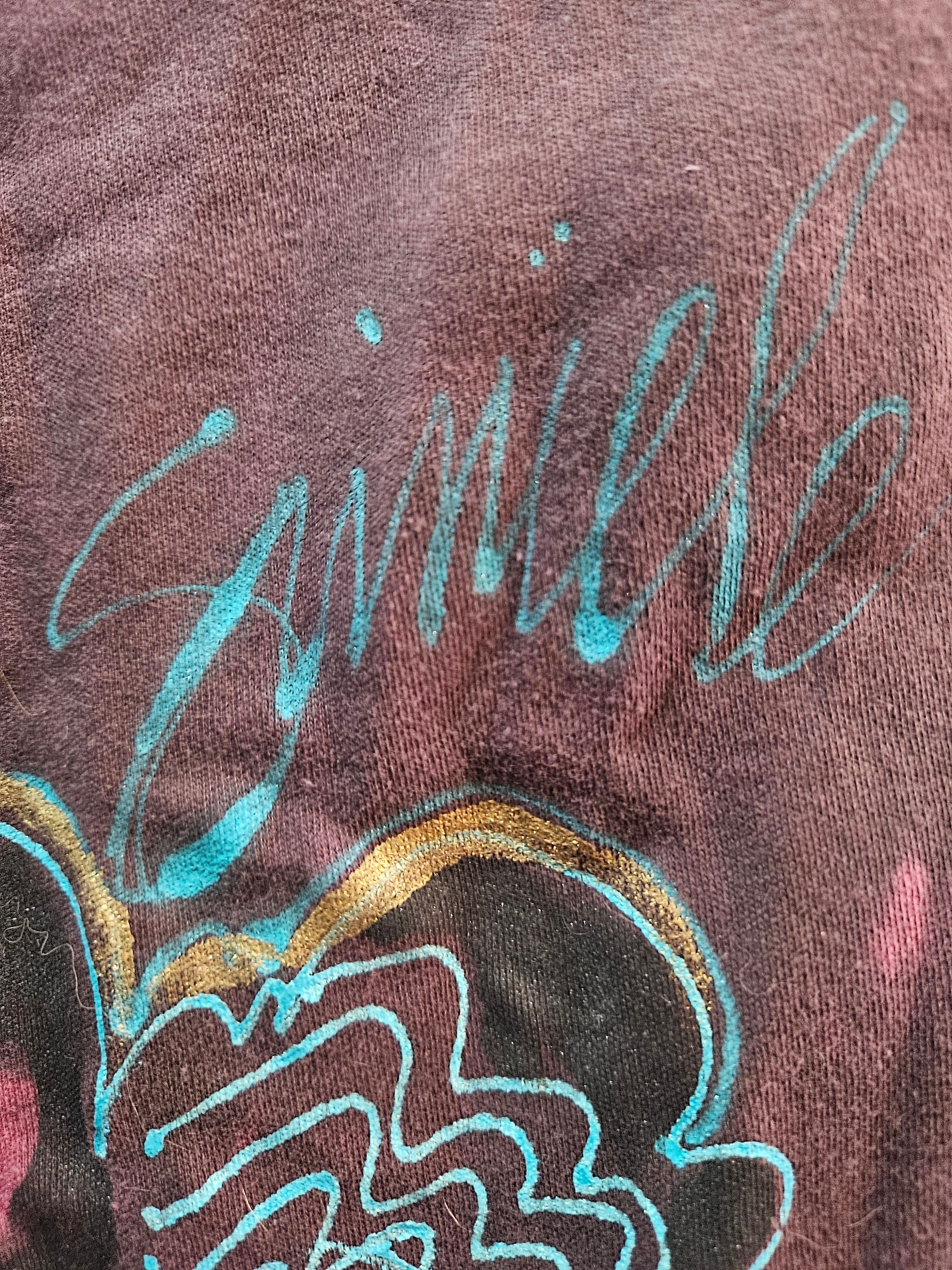 Other 1980s Hand-Painted Signed Wearable Art 4ft Vest Women’s New Size ONE SIZE - 2 Thumbnail