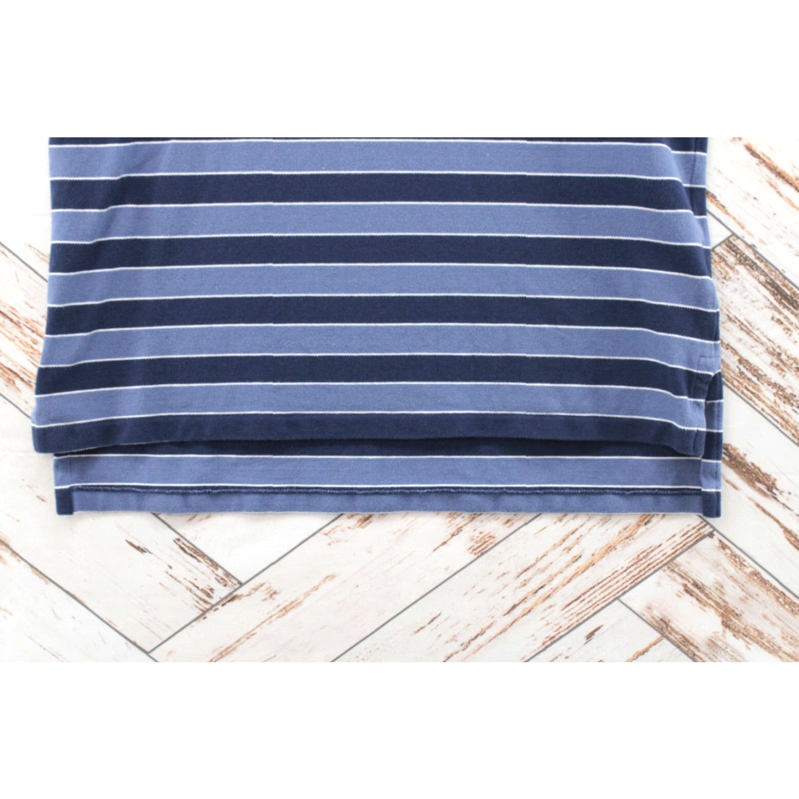 Polo Ralph Lauren Polo Ralph Lauren Shirt Mens Large Classic Fit Blue Striped Logo Rugby Long Tail Size US L / EU 52-54 / 3 - 4 Thumbnail