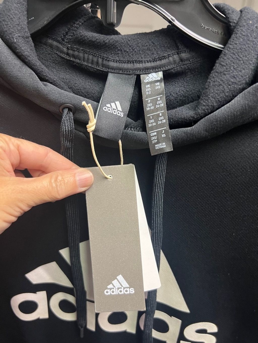 Adidas Women's Adidas Hoodie Black 2XS Size XS / US 0-2 / IT 36-38 - 3 Thumbnail