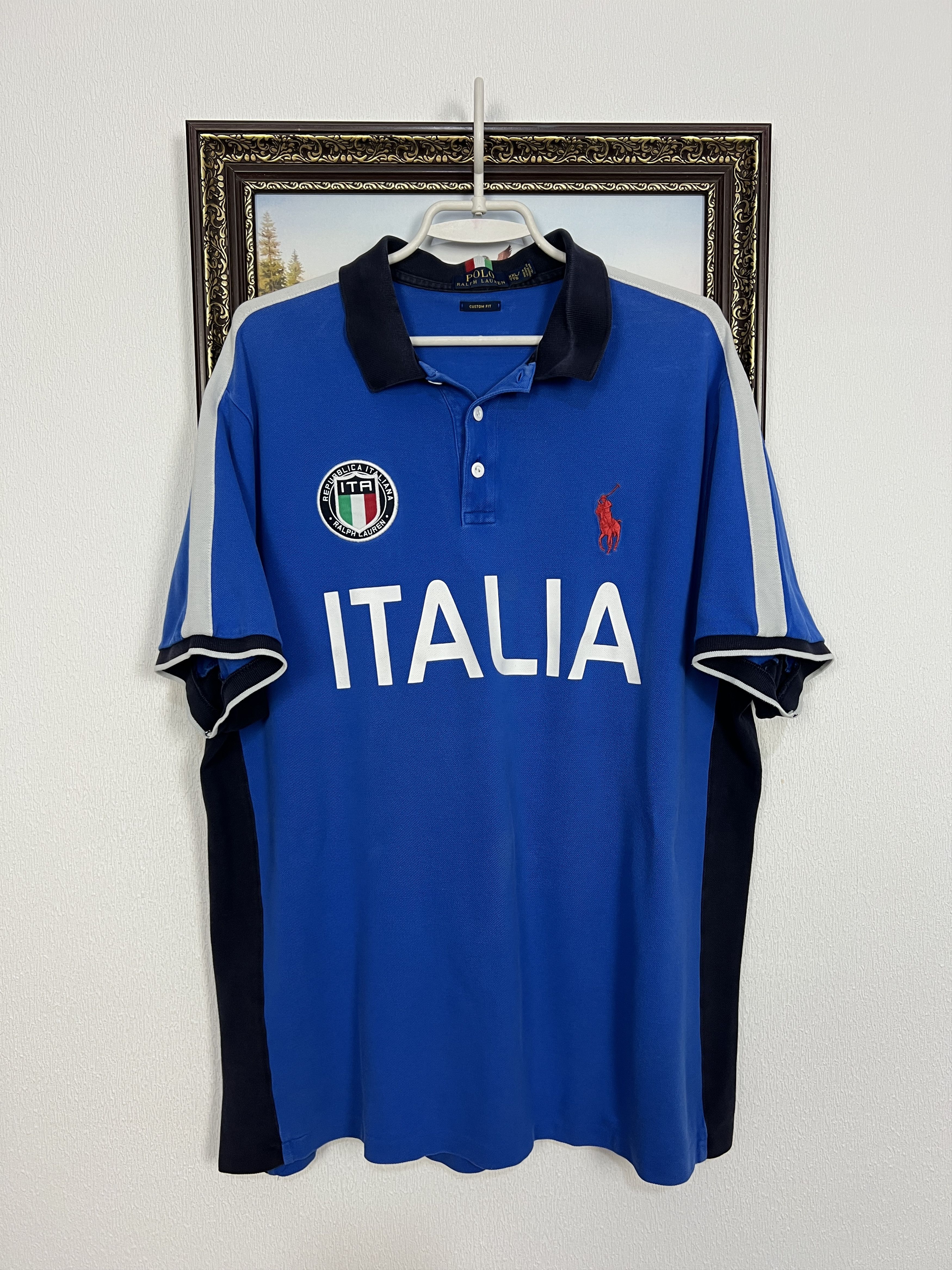 Polo Ralph Lauren Italy Italia Big Pony Rare Chief Keef Blue Shirt Jersey Size US XXL / EU 58 / 5 - 1 Thumbnail
