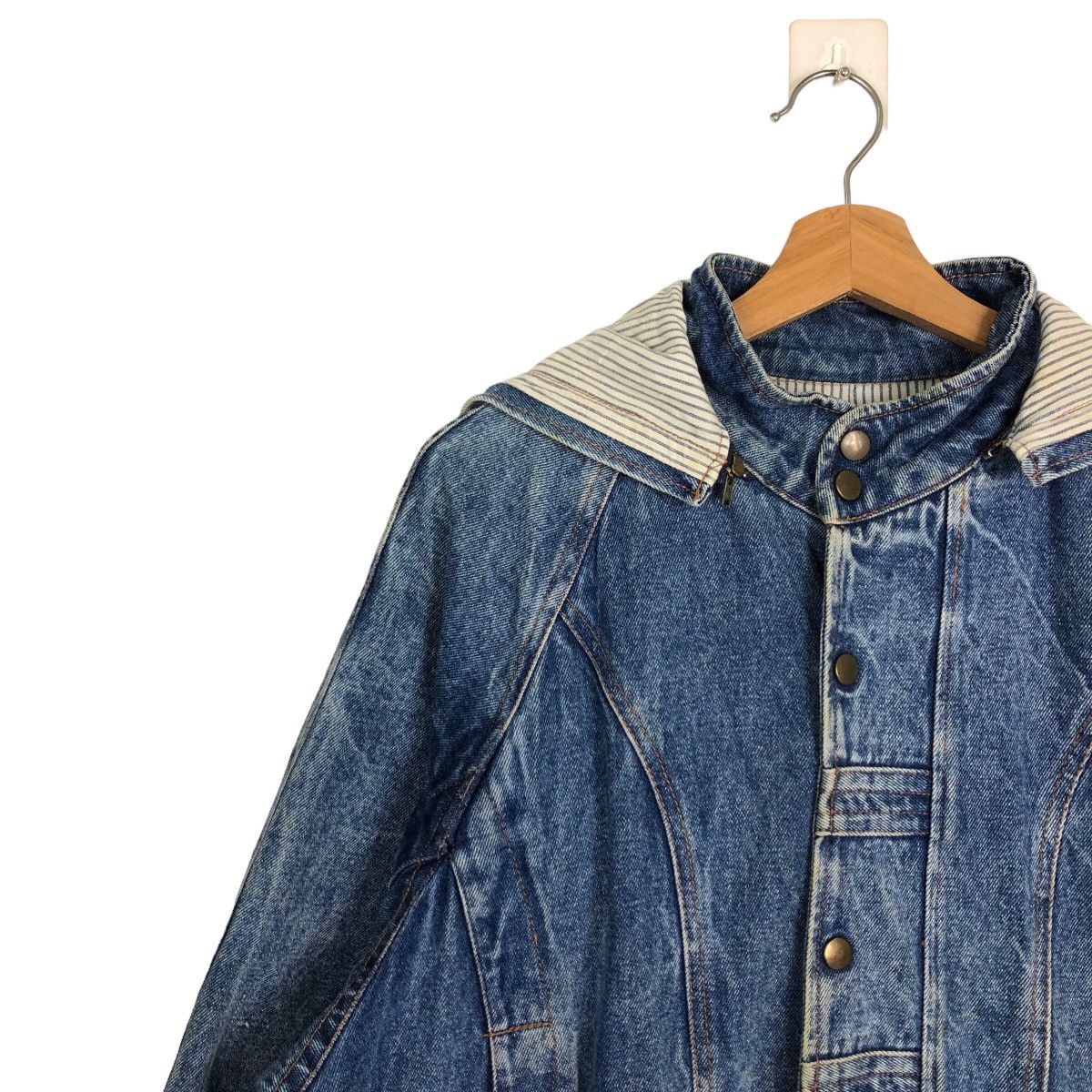 Japanese Brand 🔥RARE HIKORY DENIM JACKET CARGO ISSEY MIYAKE DESIGN Size US M / EU 48-50 / 2 - 7 Thumbnail