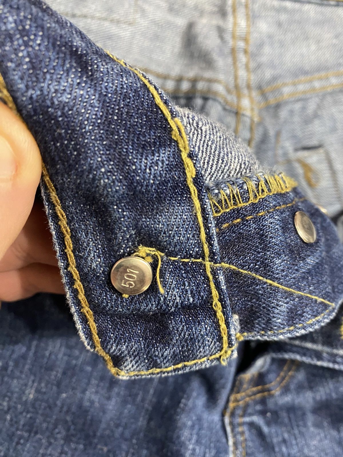 Levi's Vintage Clothing Levi’s jeans big E USA Japan selvedge 501-0657 501z 501xx Size US 32 / EU 48 - 4 Thumbnail