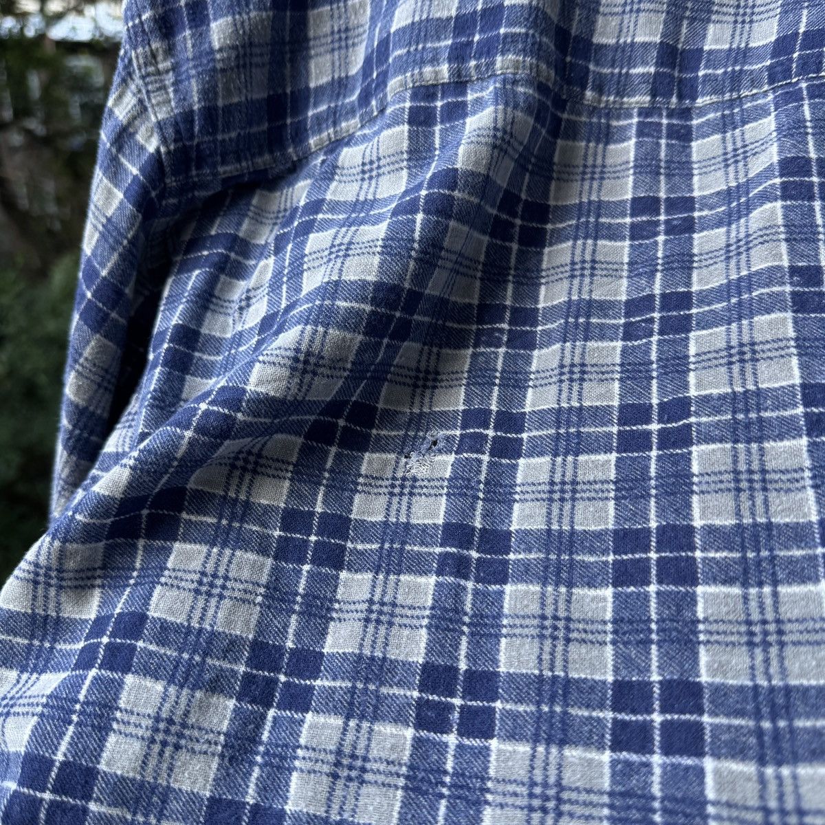Vintage Thrashed Faded Distressed Flannel Shirt ERD Grunge Chrome Size US XL / EU 56 / 4 - 7 Thumbnail