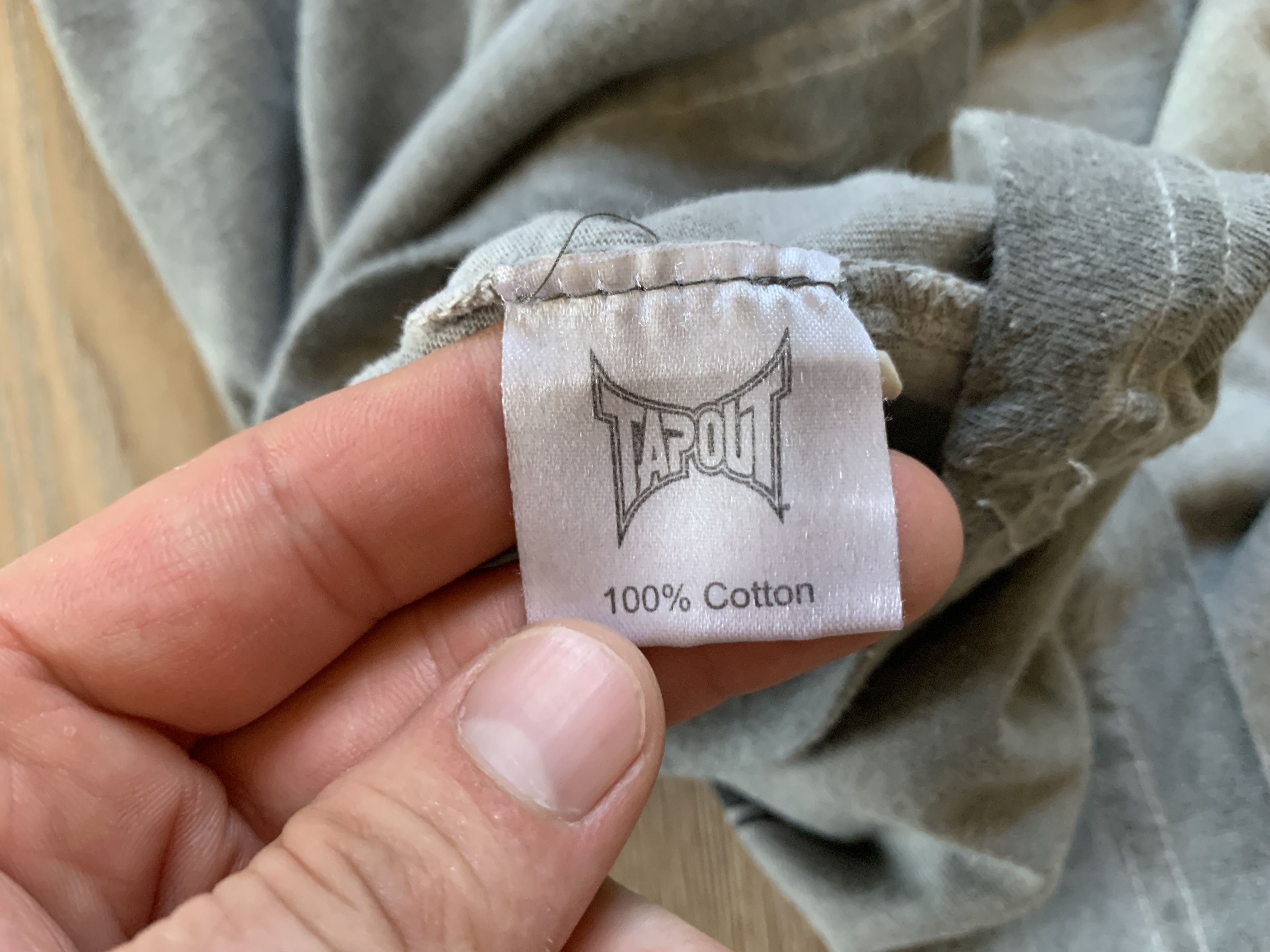 Tapout × Vintage Tapout Tie Dye Grey T Shirt Size US XL / EU 56 / 4 - 8 Thumbnail