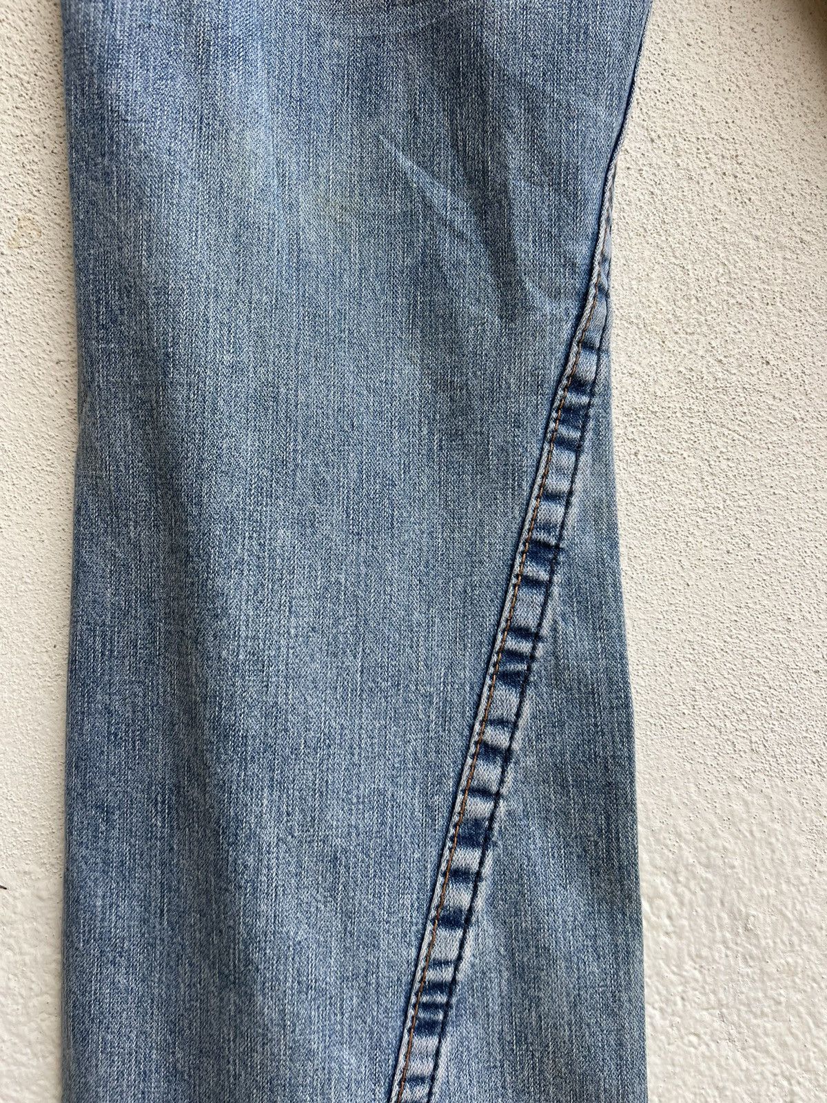 True Religion VTG 00s TR Big Rig Stone&Tint Rips Patchwork Flare Jeans Size US 34 / EU 50 - 16 Thumbnail