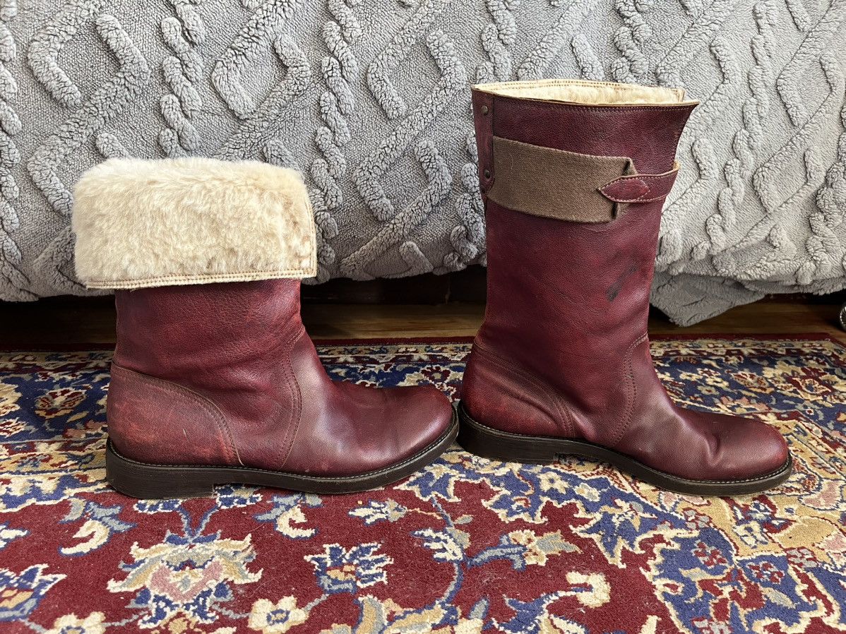Dries Van Noten Dries Van Noten Vero Cuoio Red leather Winter boot rare🔥 Size US 10 / EU 43 - 4 Thumbnail