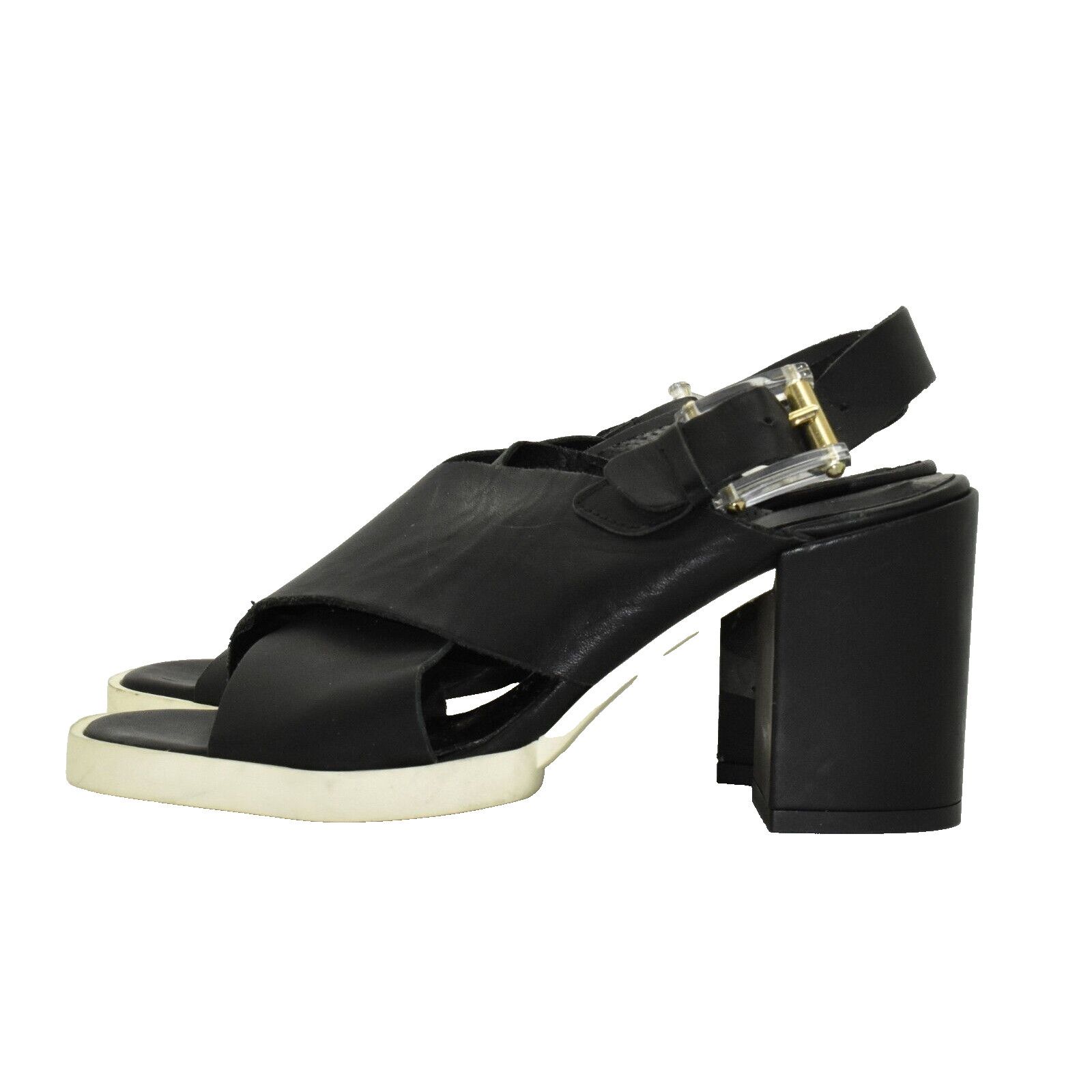 Miista MIISTA Delilah Criss Cross Leather Block Heel Sandal Shoe 35 Size US 5 / IT 35 - 4 Thumbnail