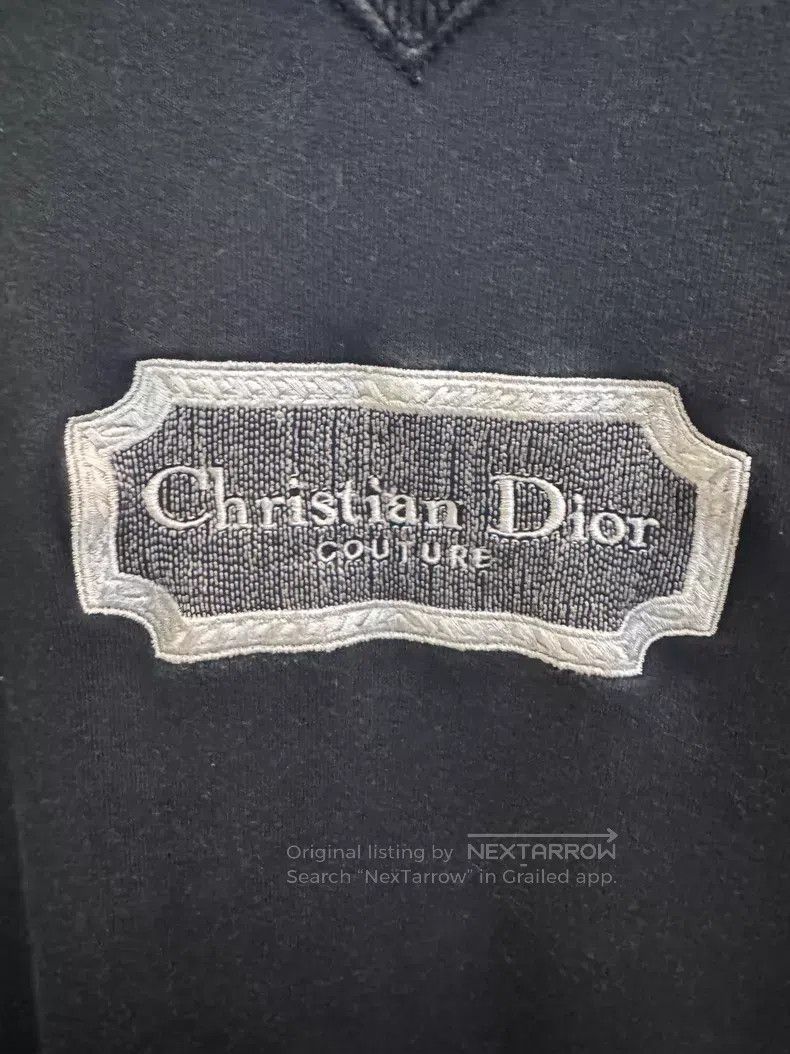 Dior Dior Embroidered slogan sweatshirt black Size US XL / EU 56 / 4 - 2 Thumbnail