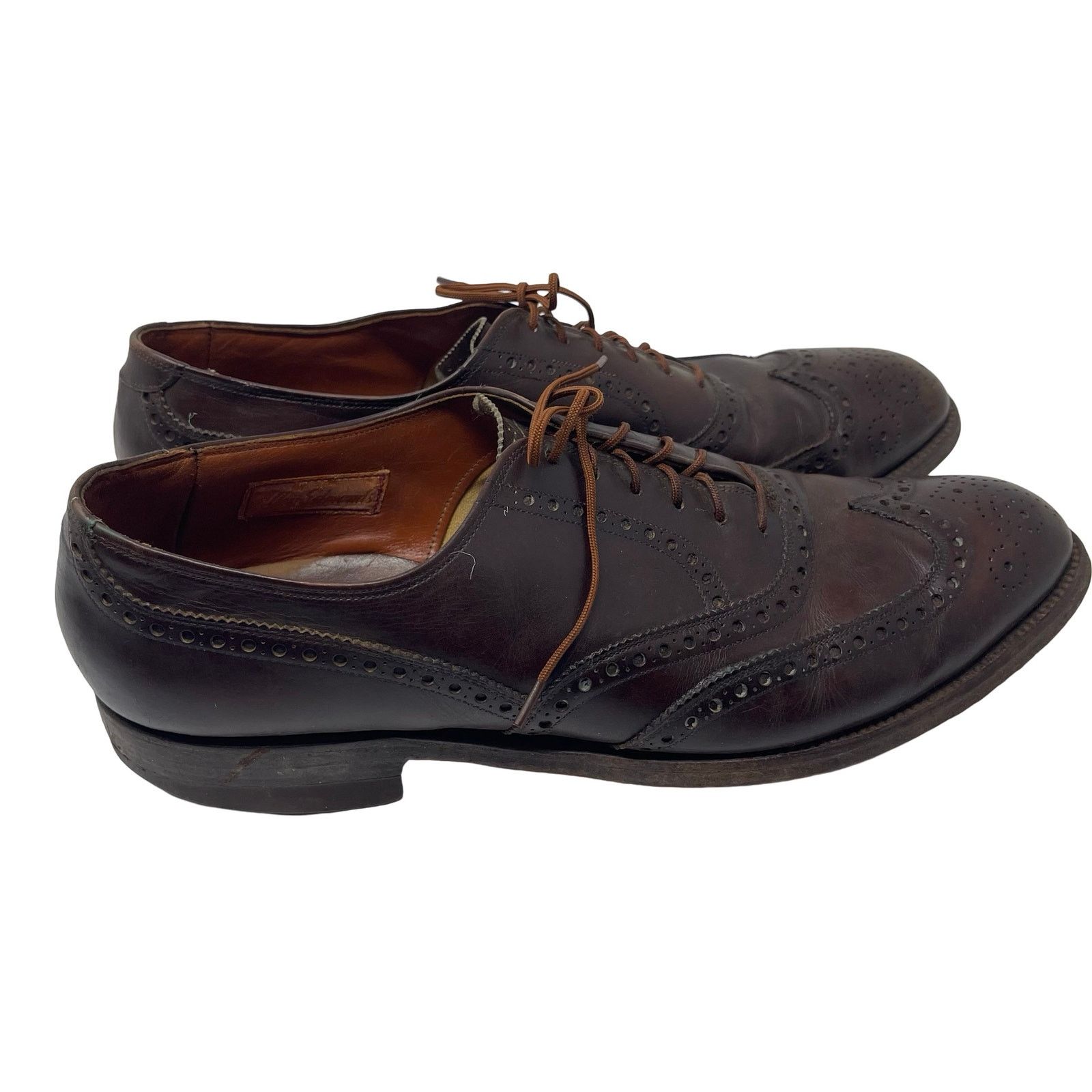 Allen Edmonds Allen Edmonds brown leather oxford brogue wingtip sz 10 Size US 10 / EU 43 - 2 Thumbnail