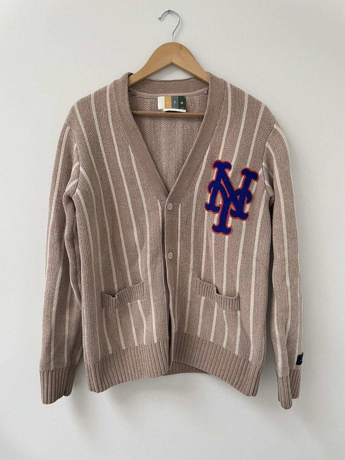 Kith Kith Mets Pinstripe Cardigan | Grailed