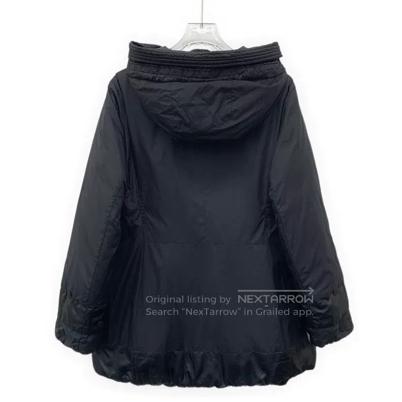 Max Mara Max Mara Black Hooded Zip Long Sleeve Double-faced Wear Pu Size L / US 10 / IT 46 - 4 Thumbnail
