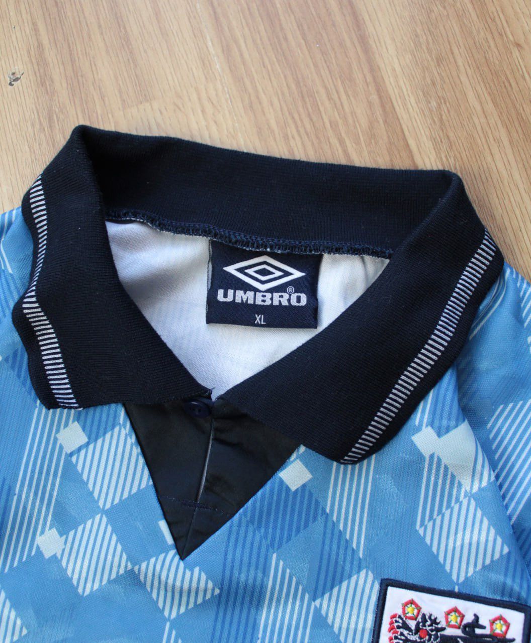 Umbro 🔥 90s Umbro England Vintage Jersey Shirt Soccer Size US XL / EU 56 / 4 - 4 Thumbnail