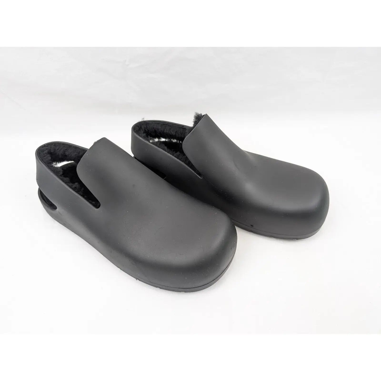 Bottega Veneta o1rshd1 Q:3/dup/ Rubber Sole shearling Puddle Sandal Black Size US 13 / EU 46 - 13 Thumbnail