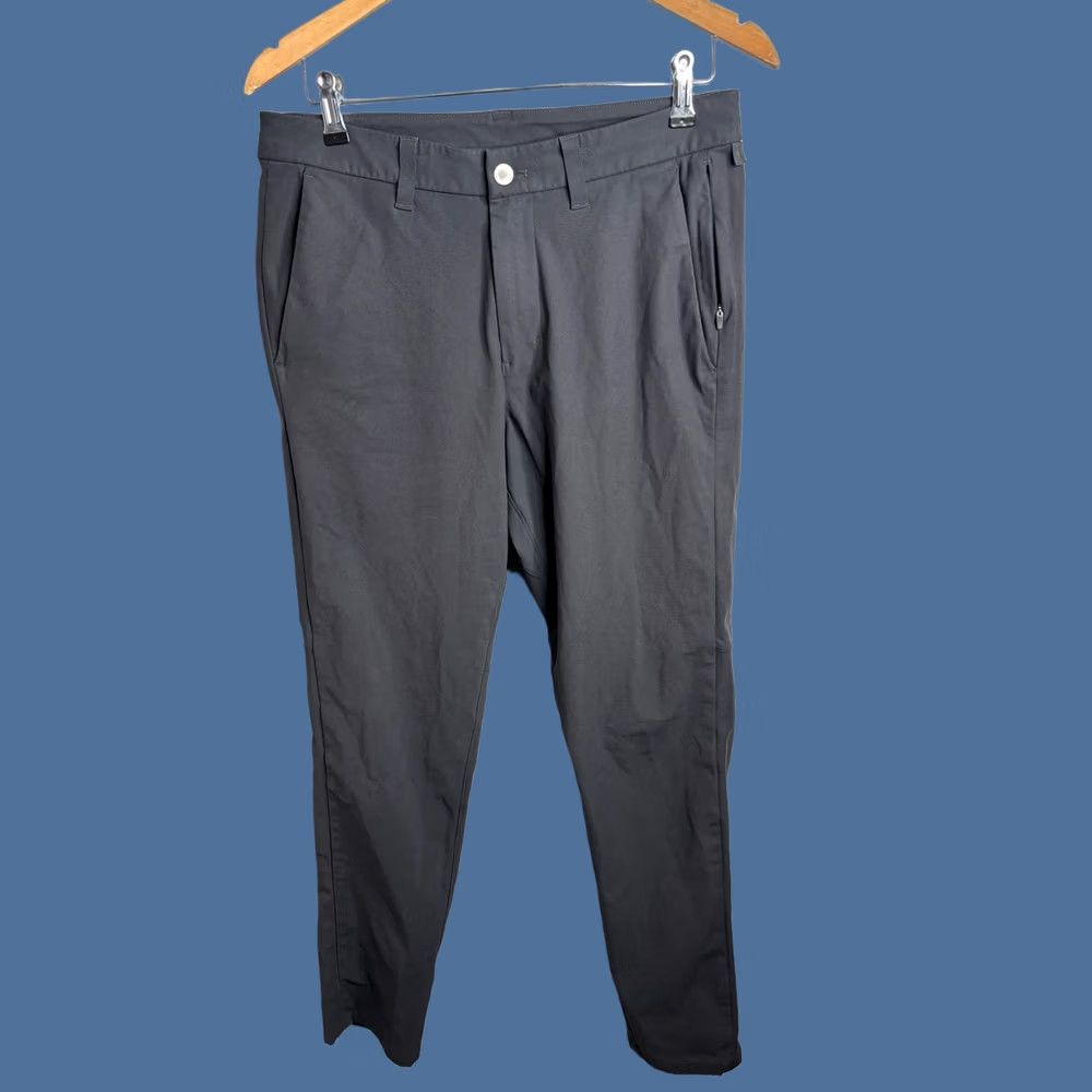 Lululemon Lululemon Mens Gray S Slim Fit Stretch Chino Golf Office Commuter Tapered Pants Size US 29 - 1 Thumbnail