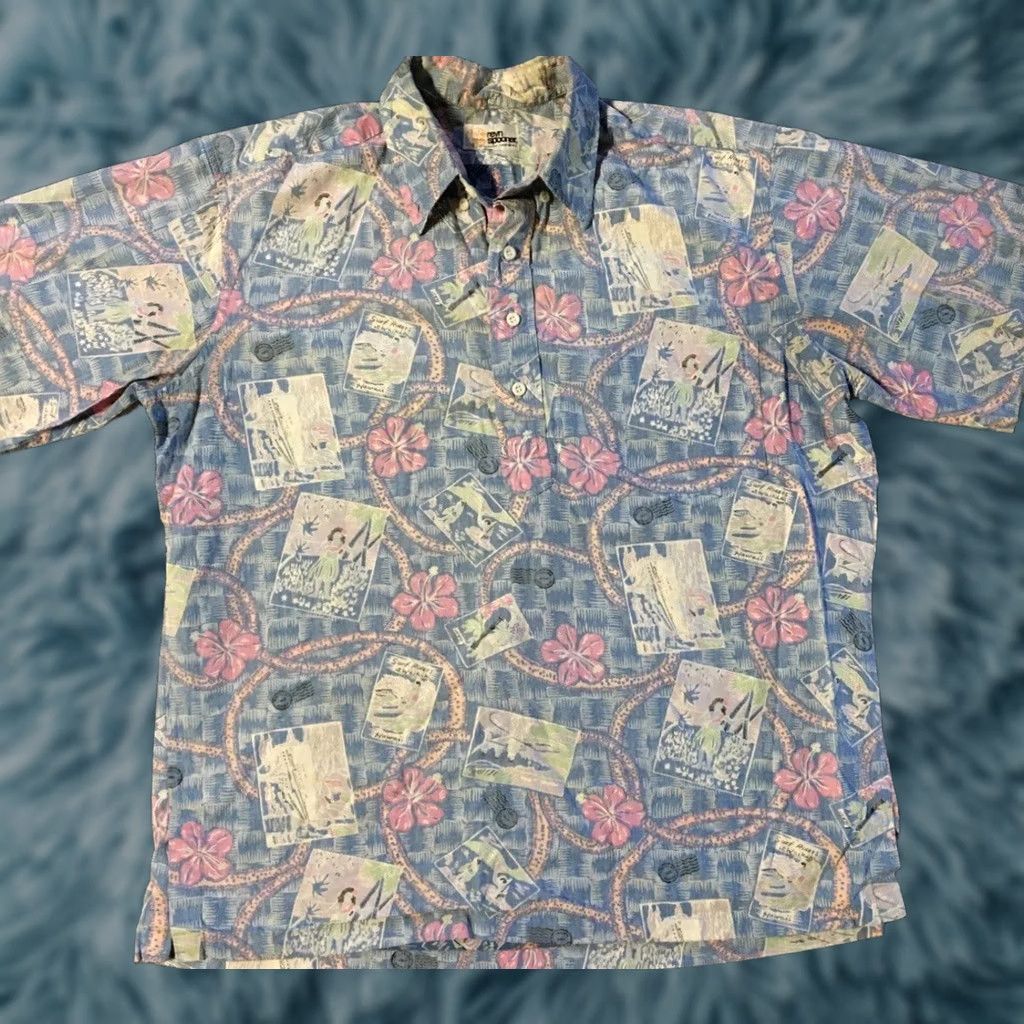 Reyn Spooner Vtg 80s Reyn Spooner Waikiki Surf Rider Hawaii Shirt M Beach Flower AOP TC 90s Size US M / EU 48-50 / 2 - 1 Thumbnail