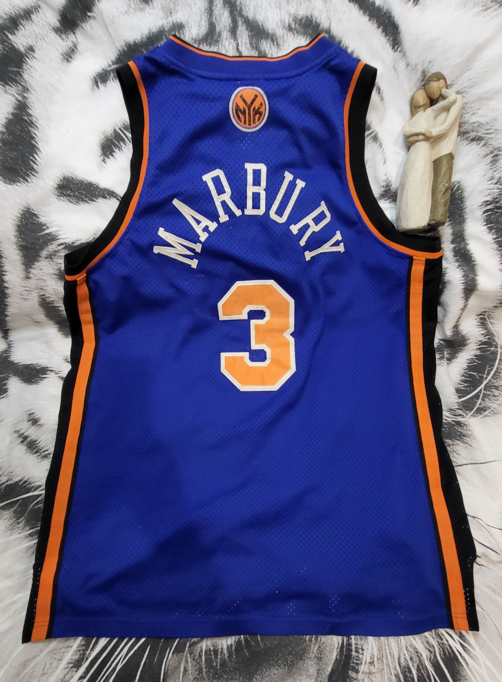 NBA × Reebok Vintage Reebok NBA New York #3 Basketball T-Shirt Size US XXL / EU 58 / 5 - 2 Thumbnail