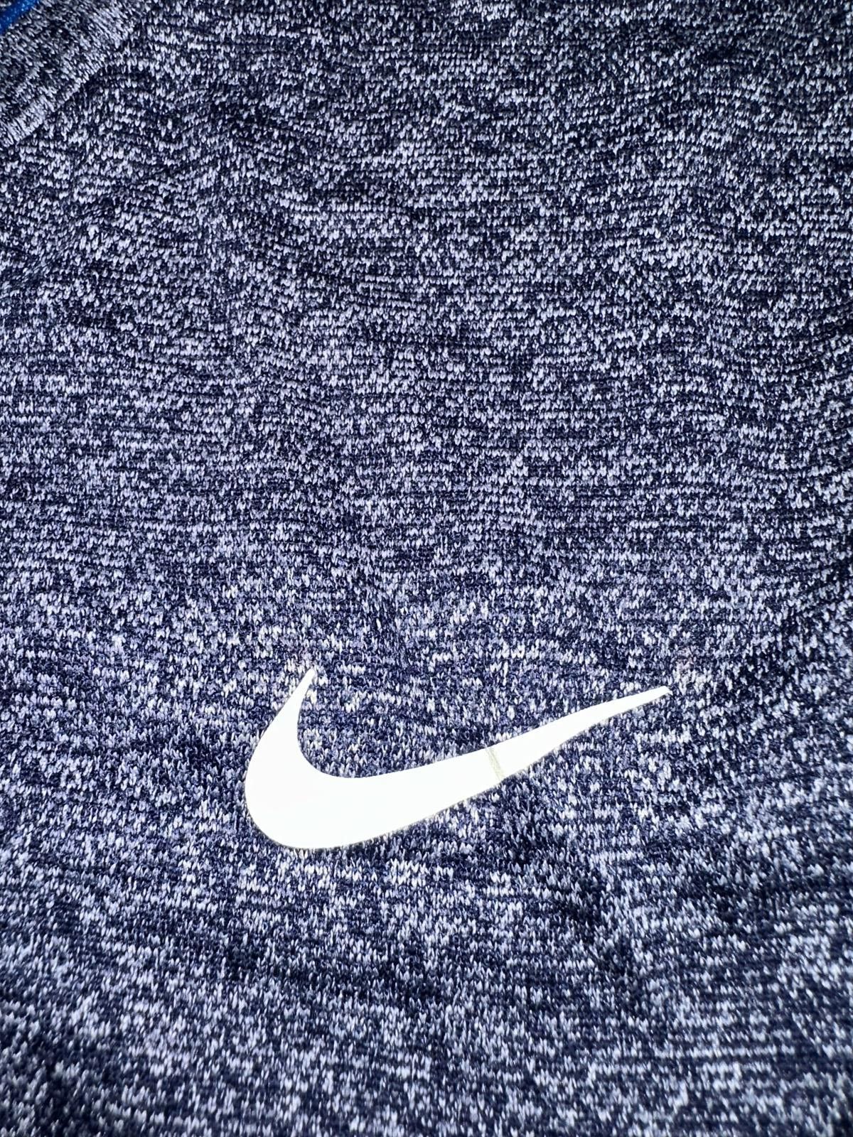 Nike Nike Men’s Golf Dri-Fit Olympic USA Knit V-Neck Long Sleeve Shirt Gray Blue Size US L / EU 52-54 / 3 - 3 Thumbnail