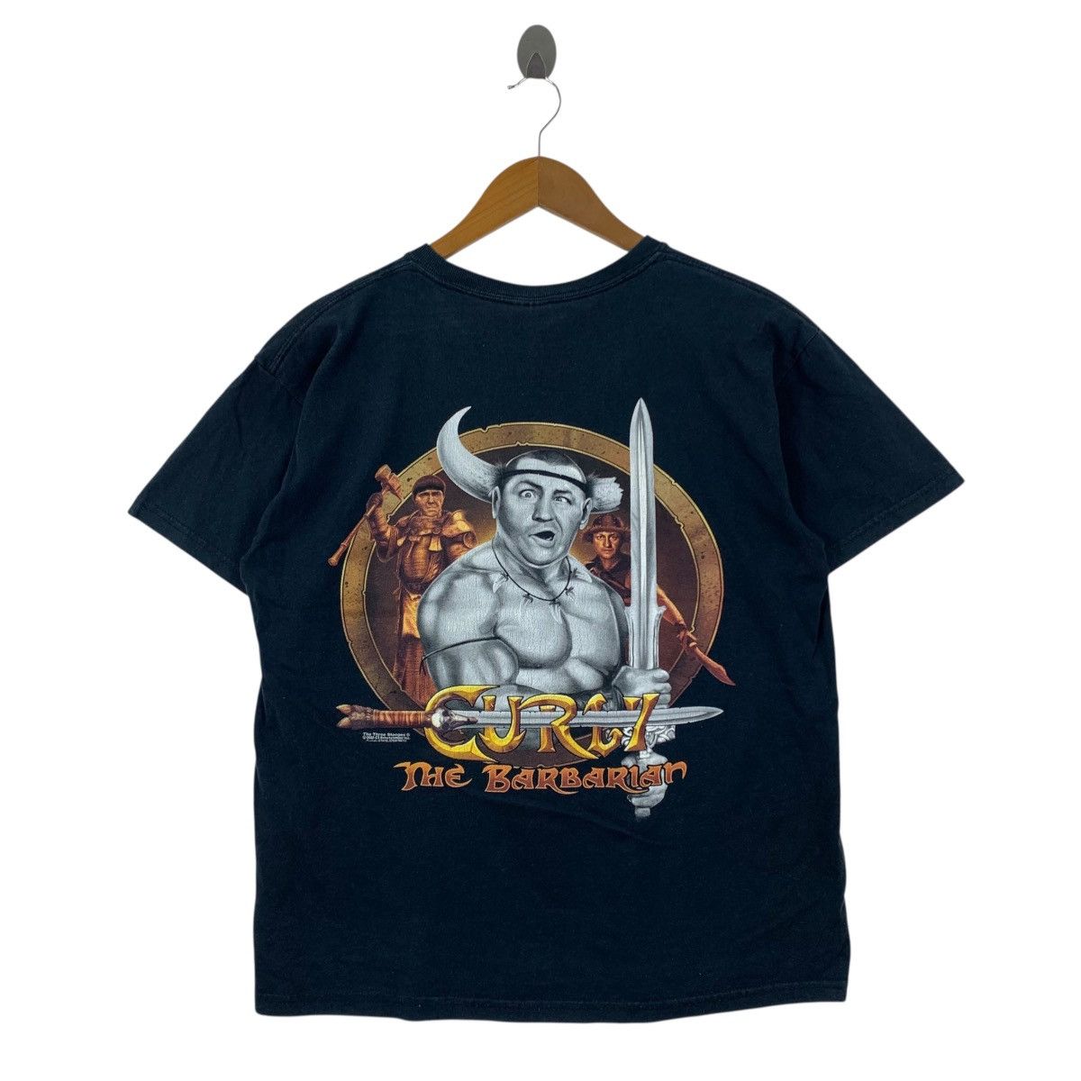 Vintage Vintage CURLY The BARBARIAN Three Stooges 2008 Movie Tshirt Size US M / EU 48-50 / 2 - 1 Thumbnail