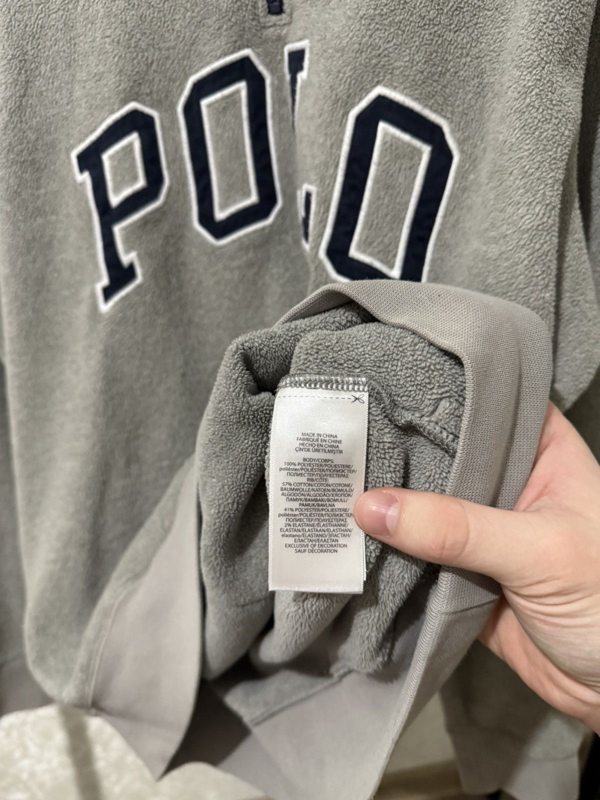 Polo Ralph Lauren POLO RALPH LAUREN USA FLEECE KNIT 1/4 ZIP SWEATSHIRT MEN Y2K Size US L / EU 52-54 / 3 - 11 Thumbnail