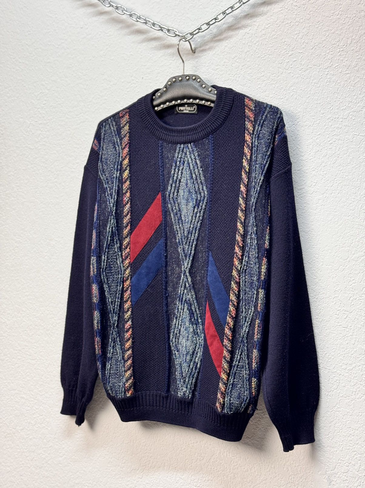 Carlo Colucci × Coogi × Vintage Vintage Carlo Colucci Coogi Style Sweater Multicolour tundra Size US M / EU 48-50 / 2 - 6 Thumbnail