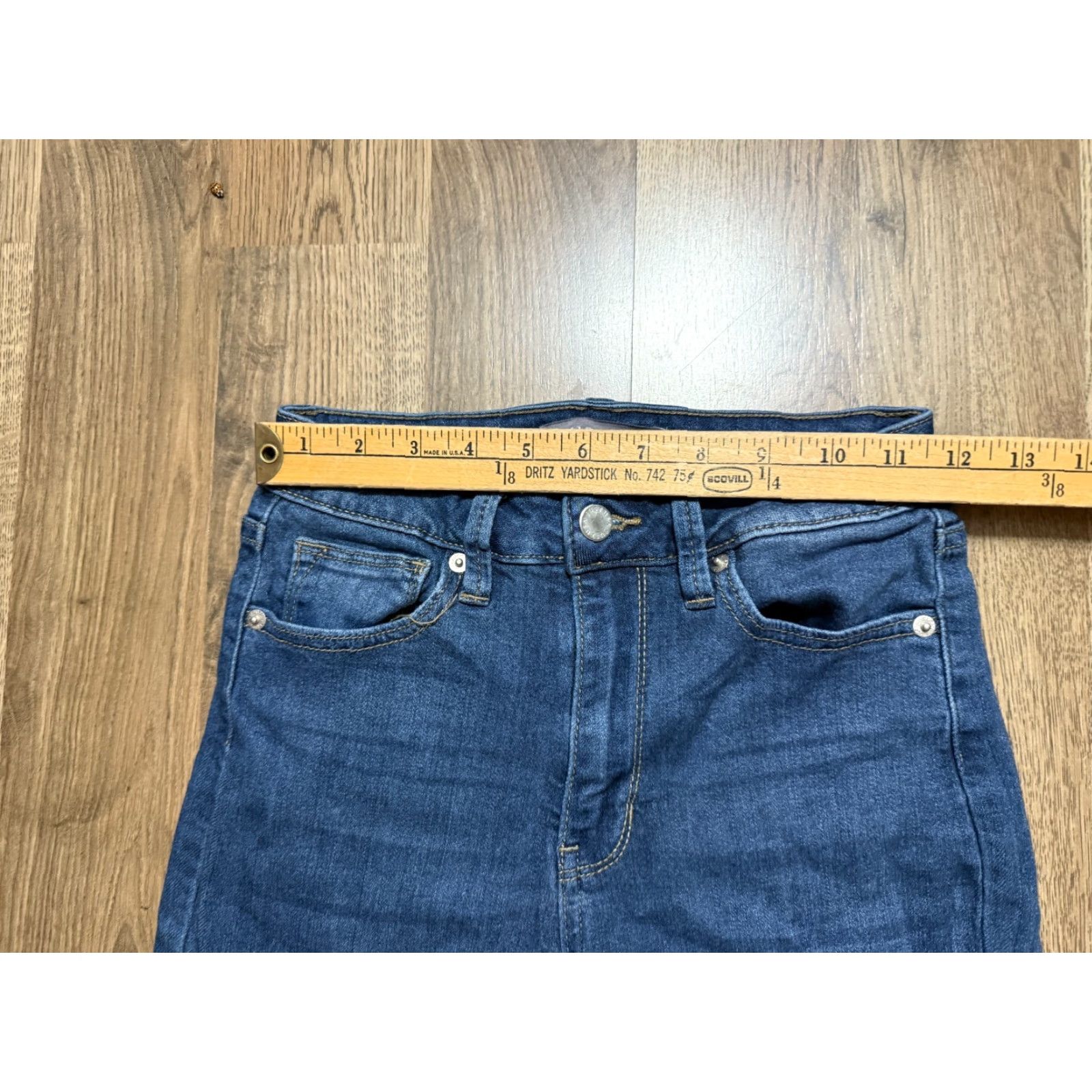 Vintage Just USA Jeans Women's 26 Blue Denim Skinny Medium Wash Regular fit 5-Pocket USA Jeans Womens XS? Size 26" / US 2 / IT 38 - 6 Thumbnail