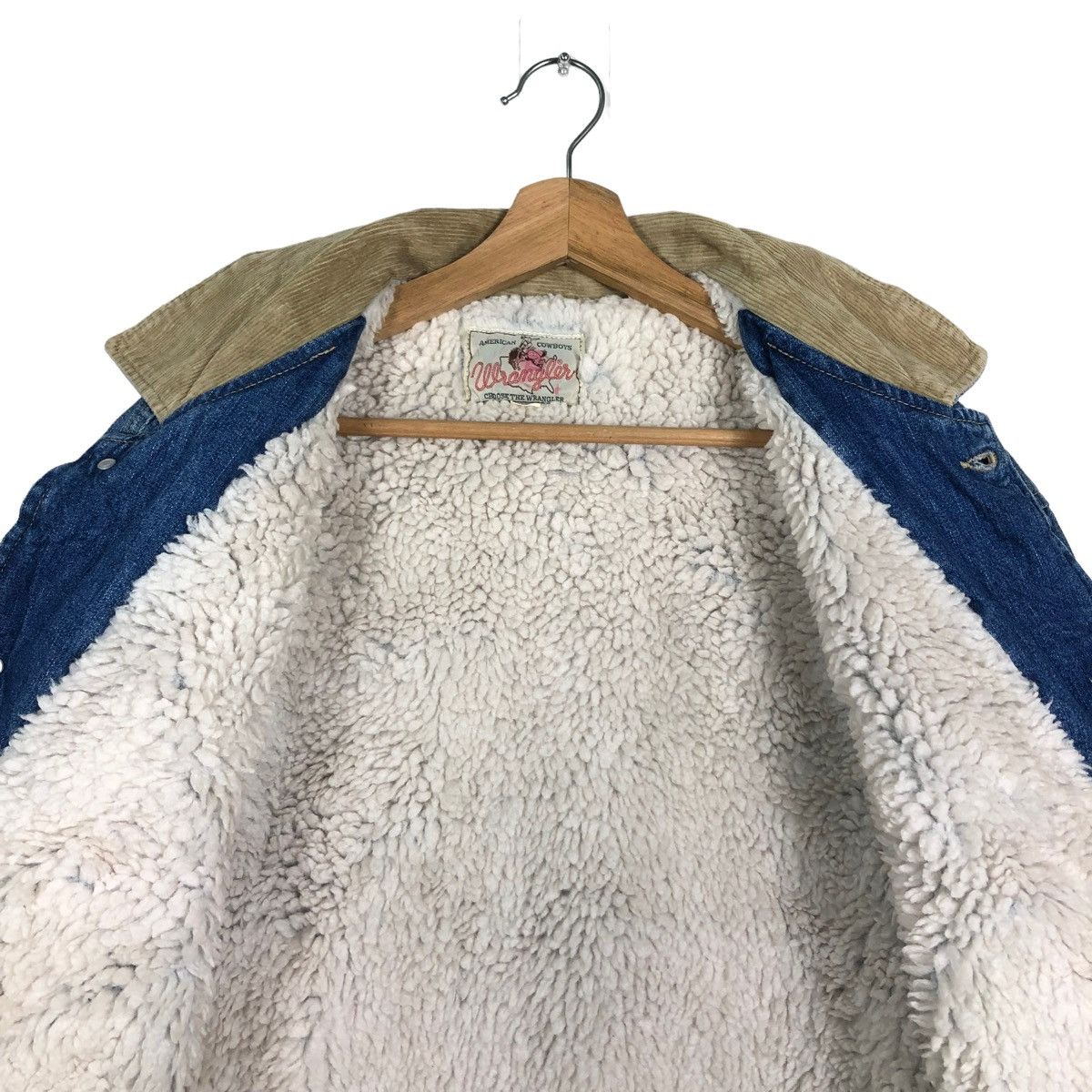 Japanese Brand 🔥90’s Vintage Trucker Denim Jacket Wrangler Blanket Lining Size US L / EU 52-54 / 3 - 13 Thumbnail