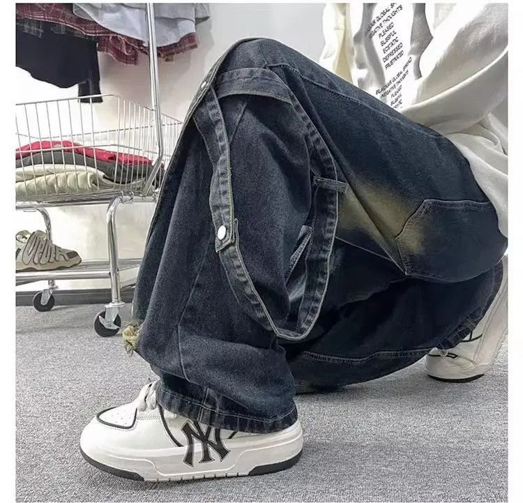 Japanese Brand Casual straight leg patchwork jeans Size US 32 / EU 48 - 4 Thumbnail