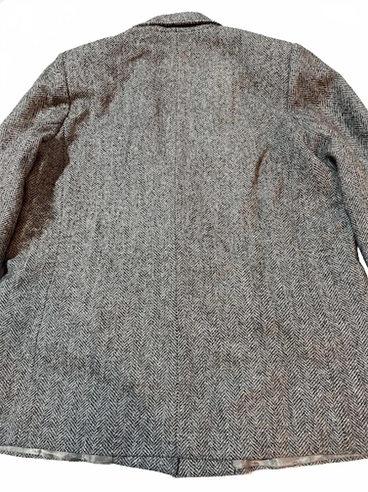 Other Vintage USA Made Herringbone Tweed Blazer Wool Jacket Size 38R - 4 Thumbnail