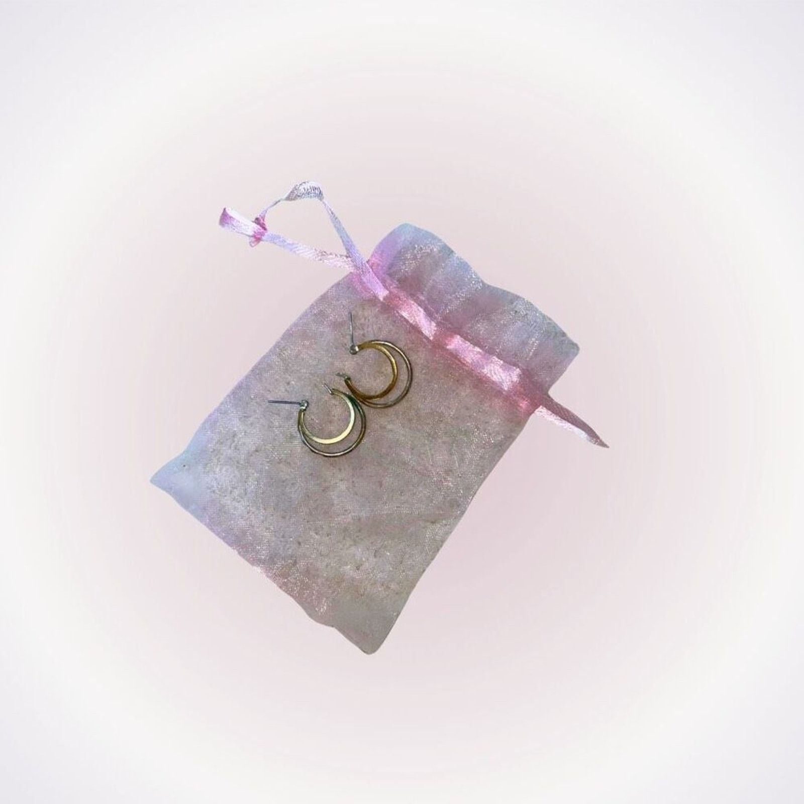 Other Dual Tone Metal Hoop Earrings | Sz OS Size ONE SIZE - 1 Thumbnail