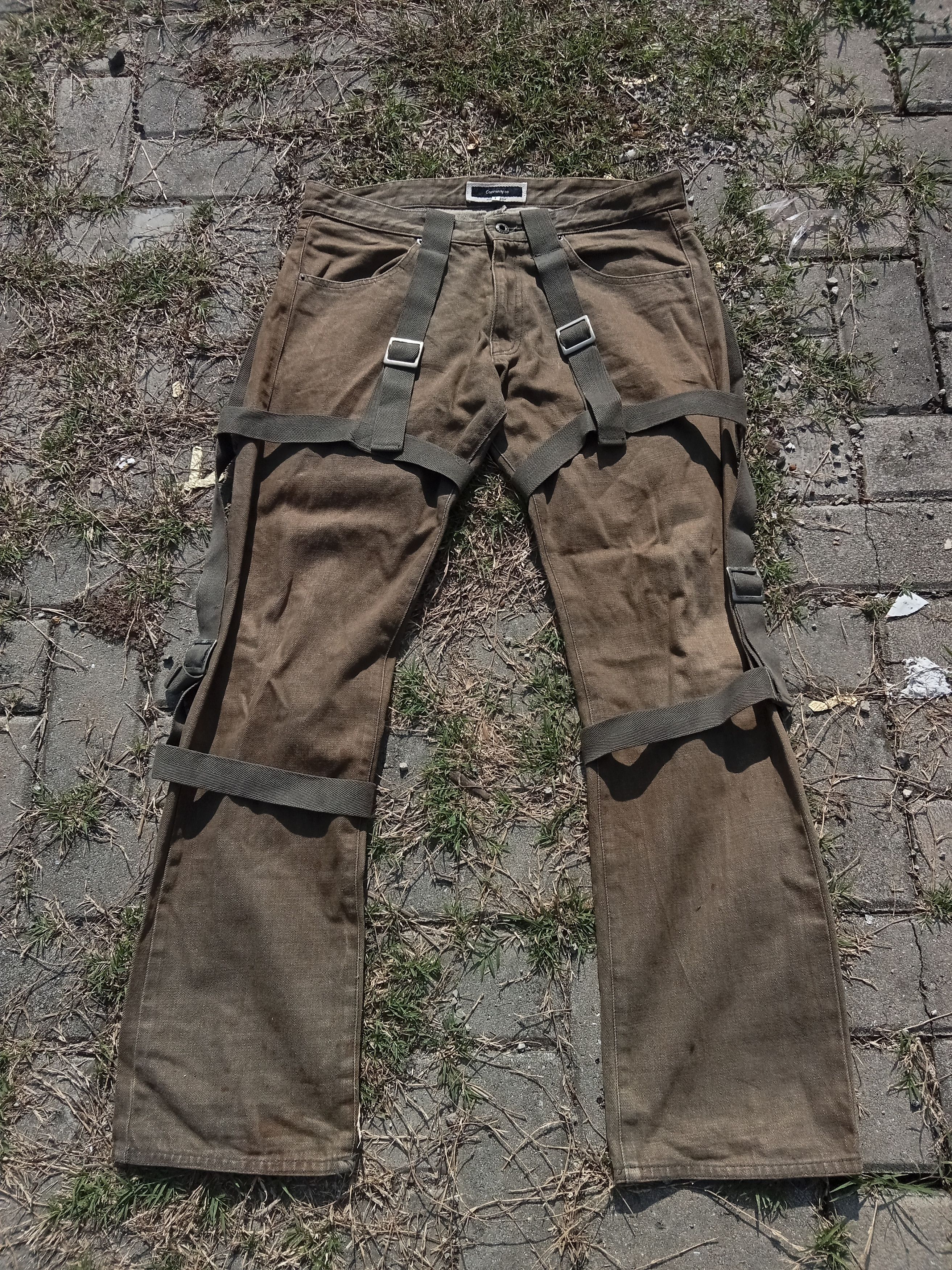 image of Beauty Beast x If Six Was Nine Vintage Community.co Bondage Pants in Army Dark Brown (Size 33)