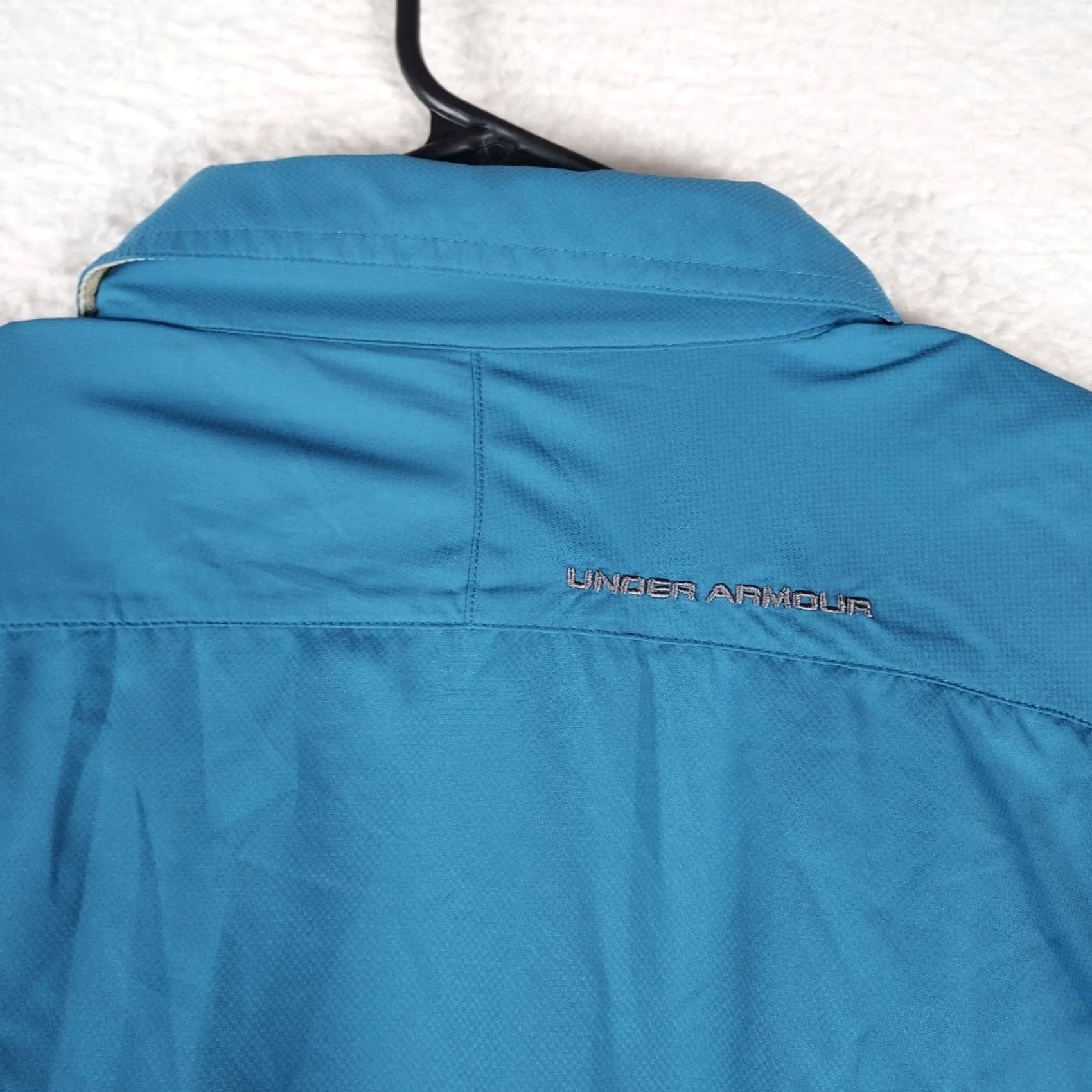 Under Armour Under Armour Men Long Sleeve Fishing Shirt Blue Medium Loose Fit Crew Neck Pullover Breathable Polyester Logo Size US M / EU 48-50 / 2 - 4 Thumbnail